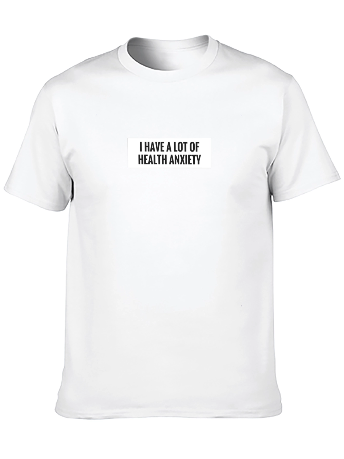 Health Anxiety Graphic T-Shirt - Black Cotton Tee