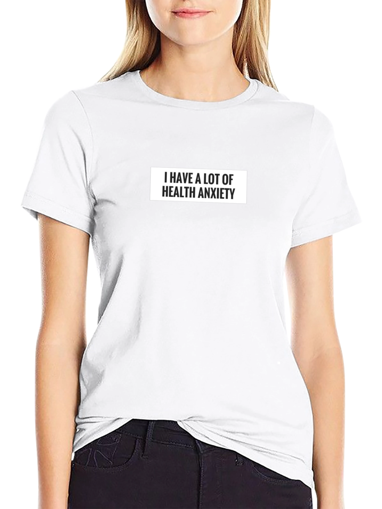 Health Anxiety Graphic T-Shirt - Black Cotton Tee