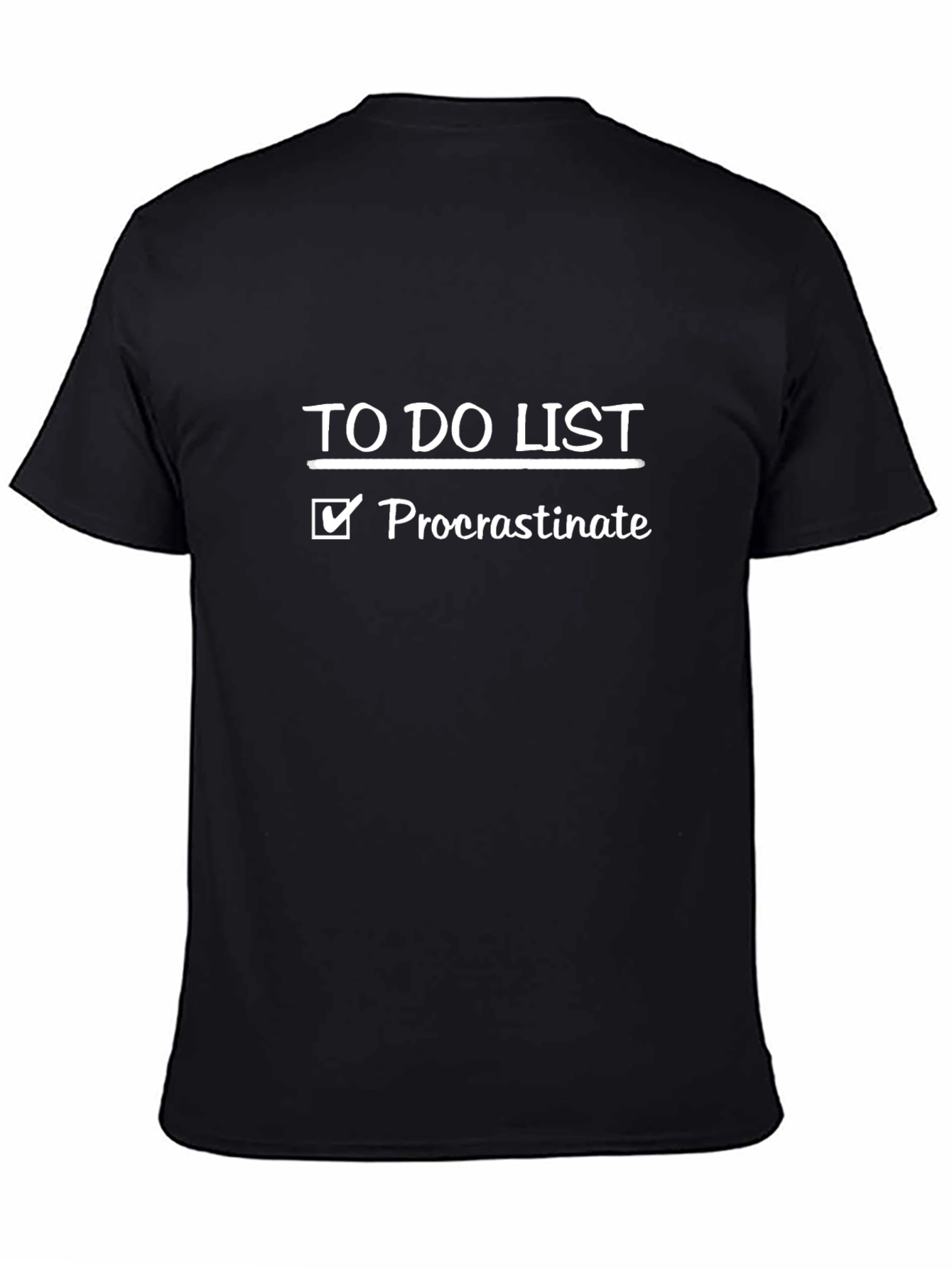 Funny Procrastinate To-Do List Graphic T-Shirt
