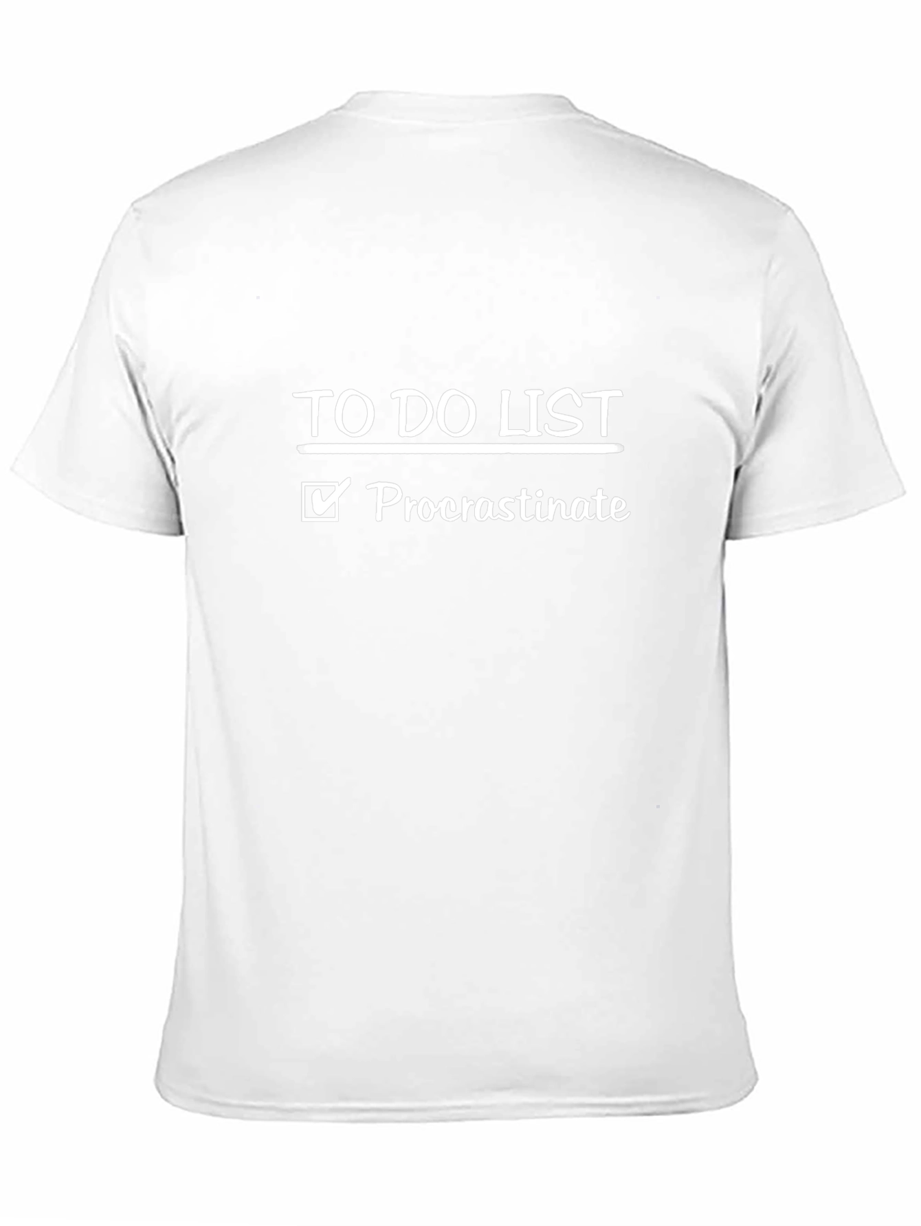 Funny Procrastinate To-Do List Graphic T-Shirt