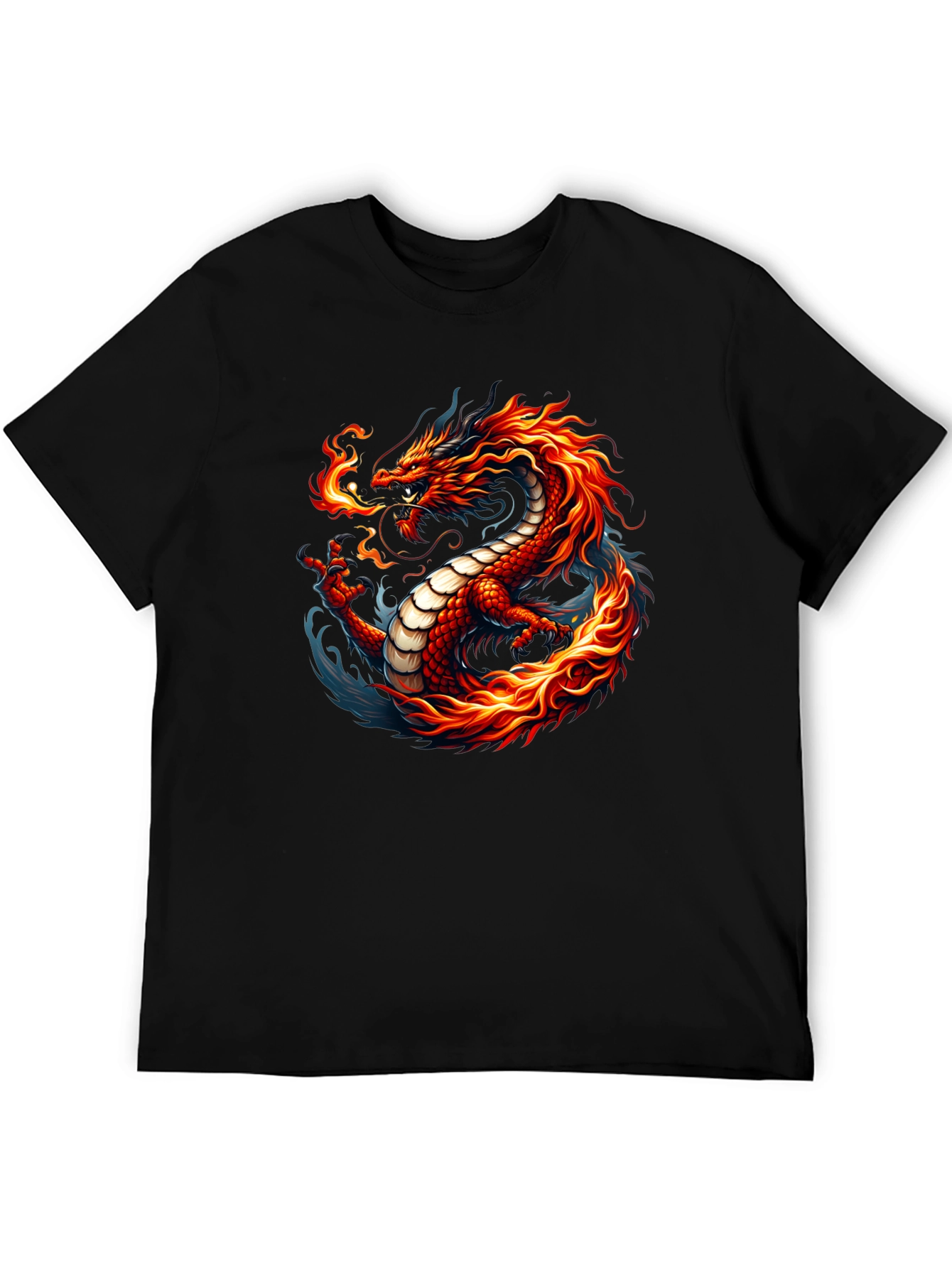 Fiery Dragon Graphic Tee - Bold & Unique