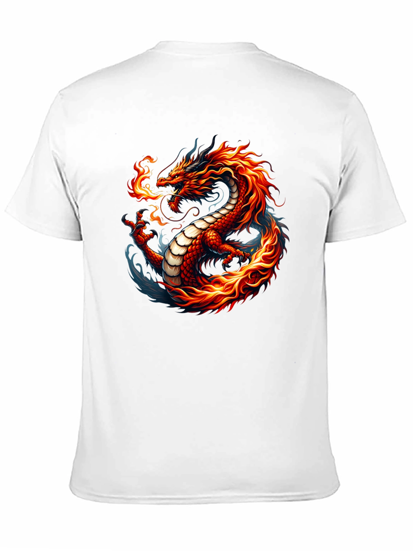 Fiery Dragon Graphic Tee - Bold & Unique