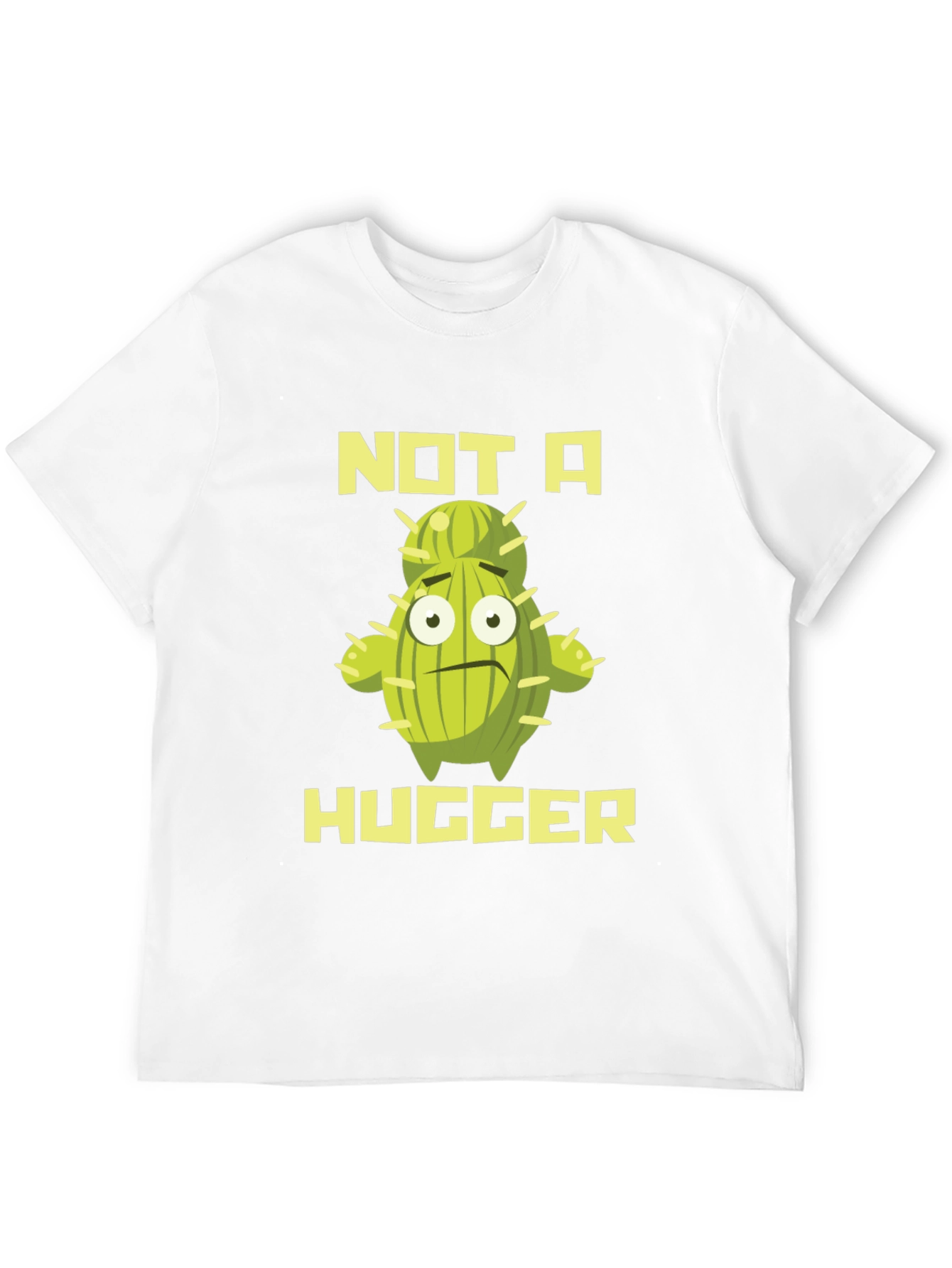 Not A Hugger Cactus Graphic T-Shirt