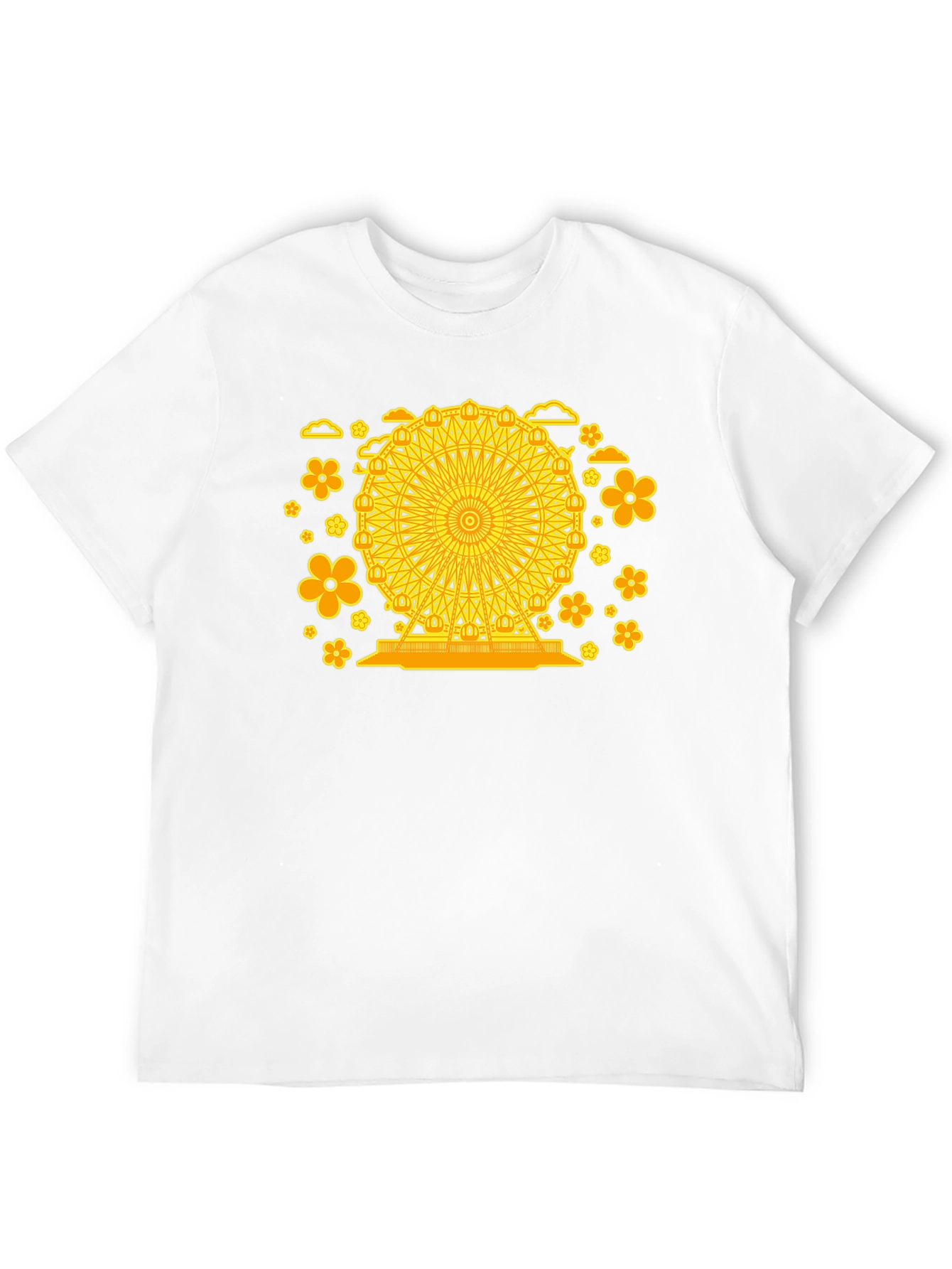 Ferris Wheel Floral Graphic Tee