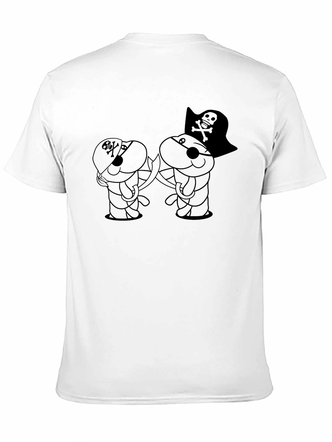 Pirate Bunny Black T-Shirt