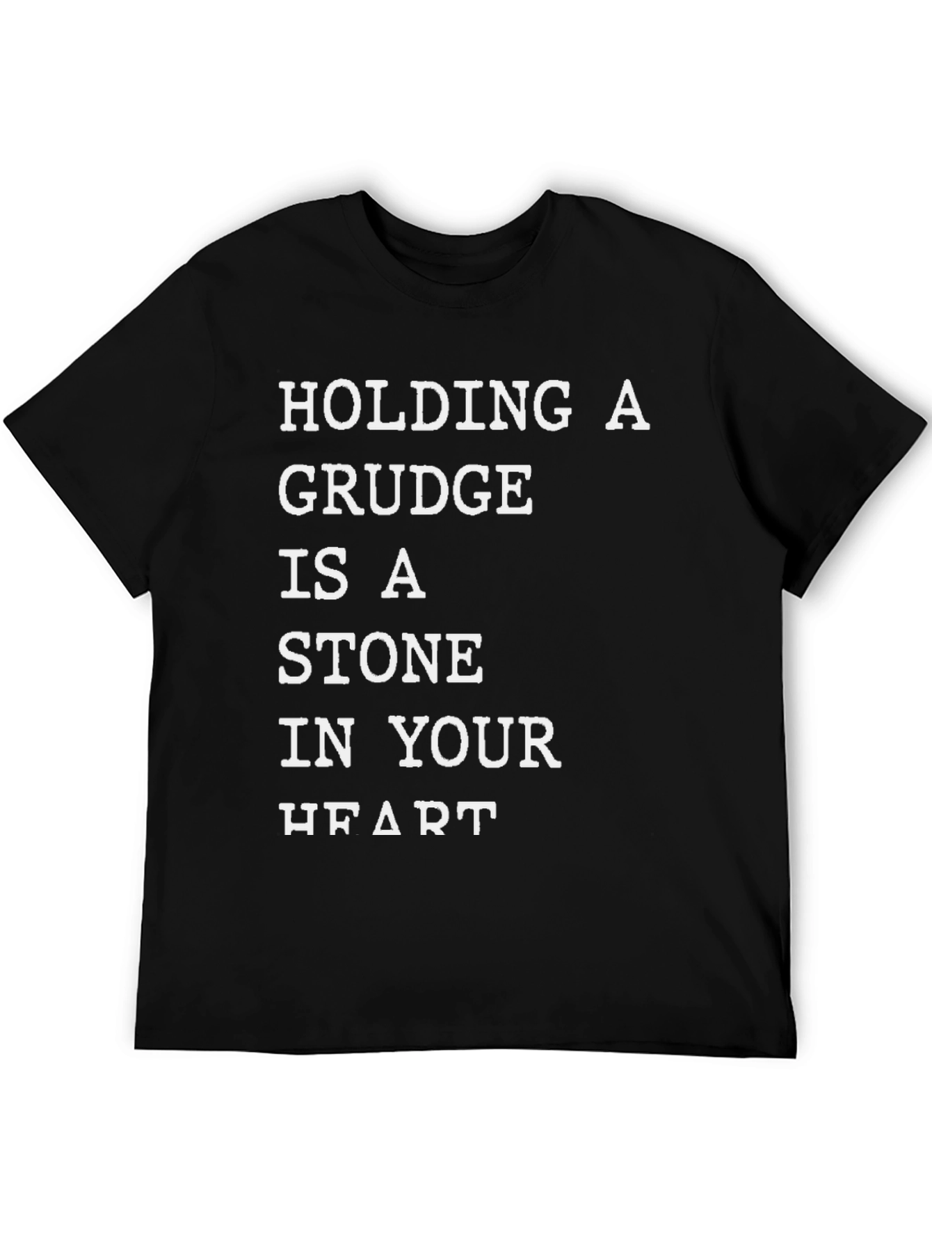 Grudge Stone Heart Graphic Tee - Inspirational T-Shirt