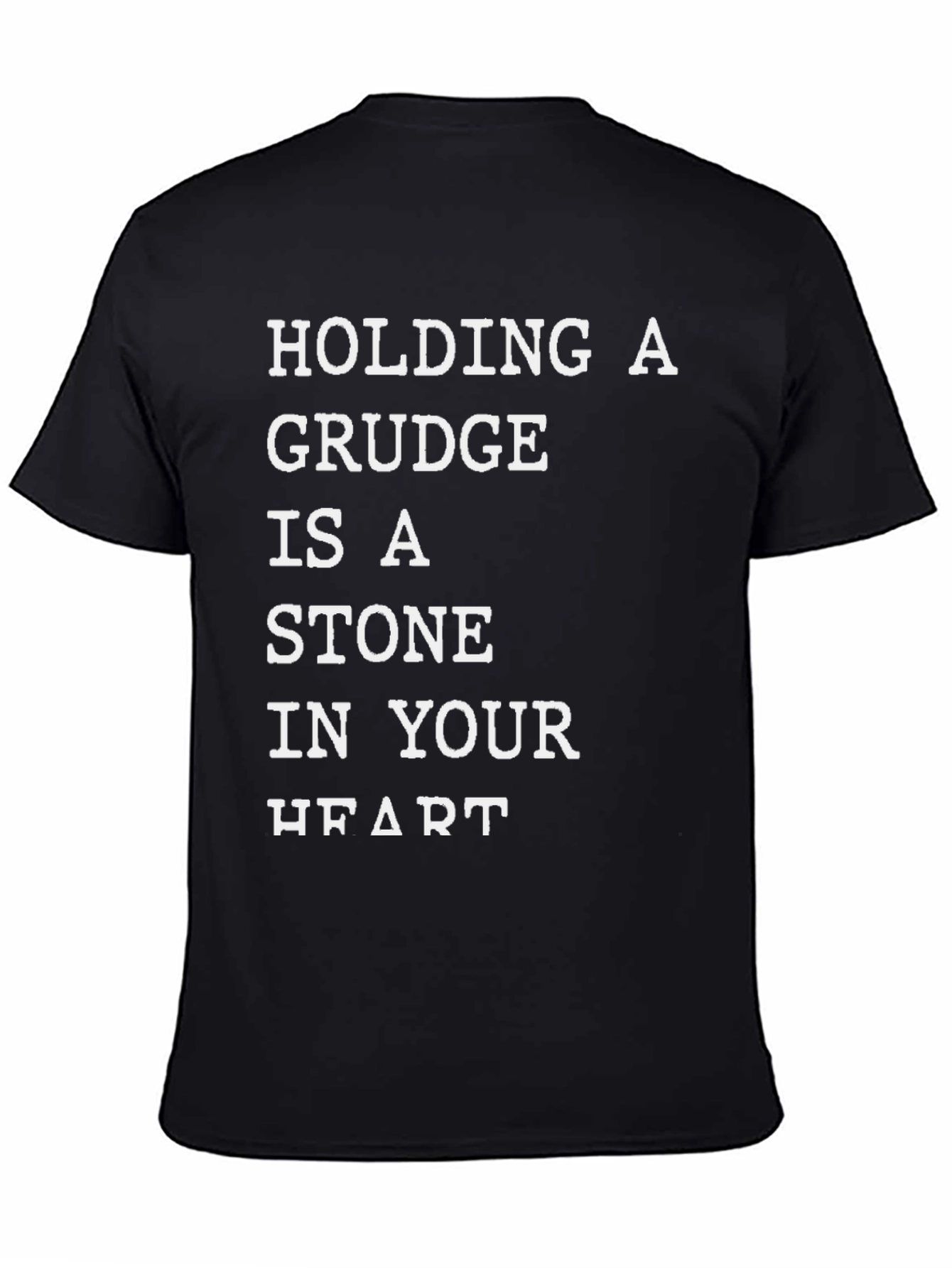 Grudge Stone Heart Graphic Tee - Inspirational T-Shirt