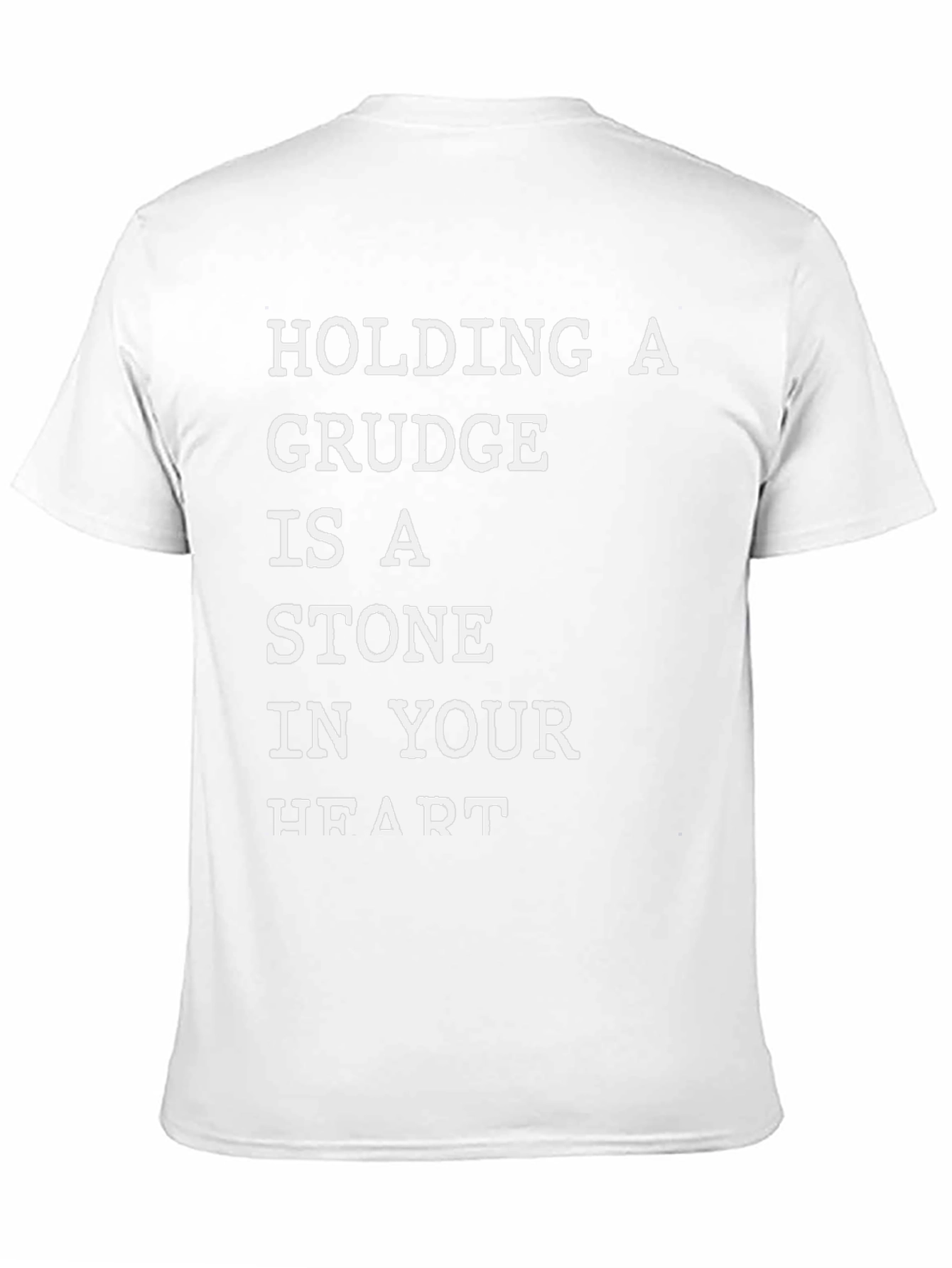 Grudge Stone Heart Graphic Tee - Inspirational T-Shirt