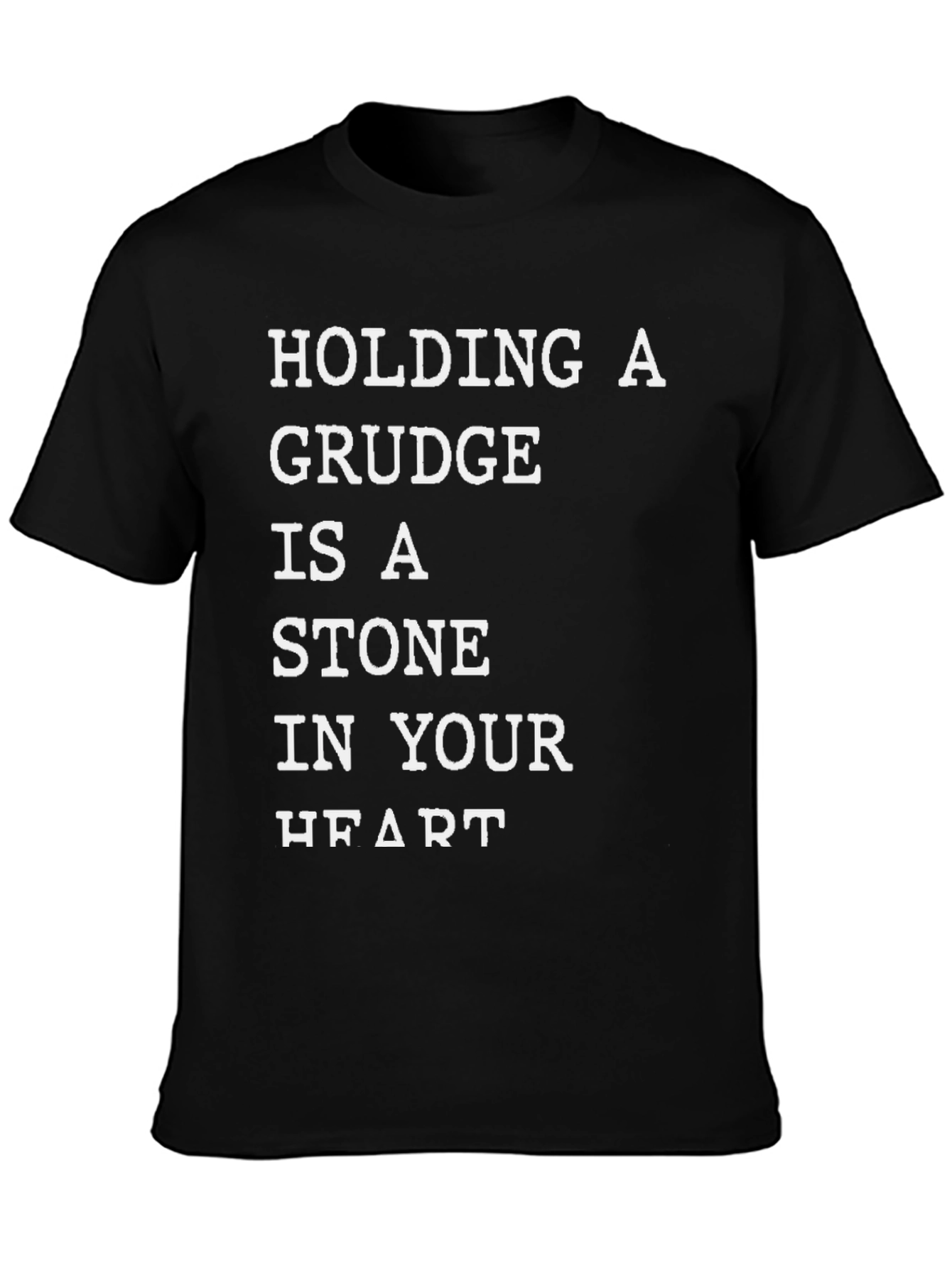 Grudge Stone Heart Graphic Tee - Inspirational T-Shirt