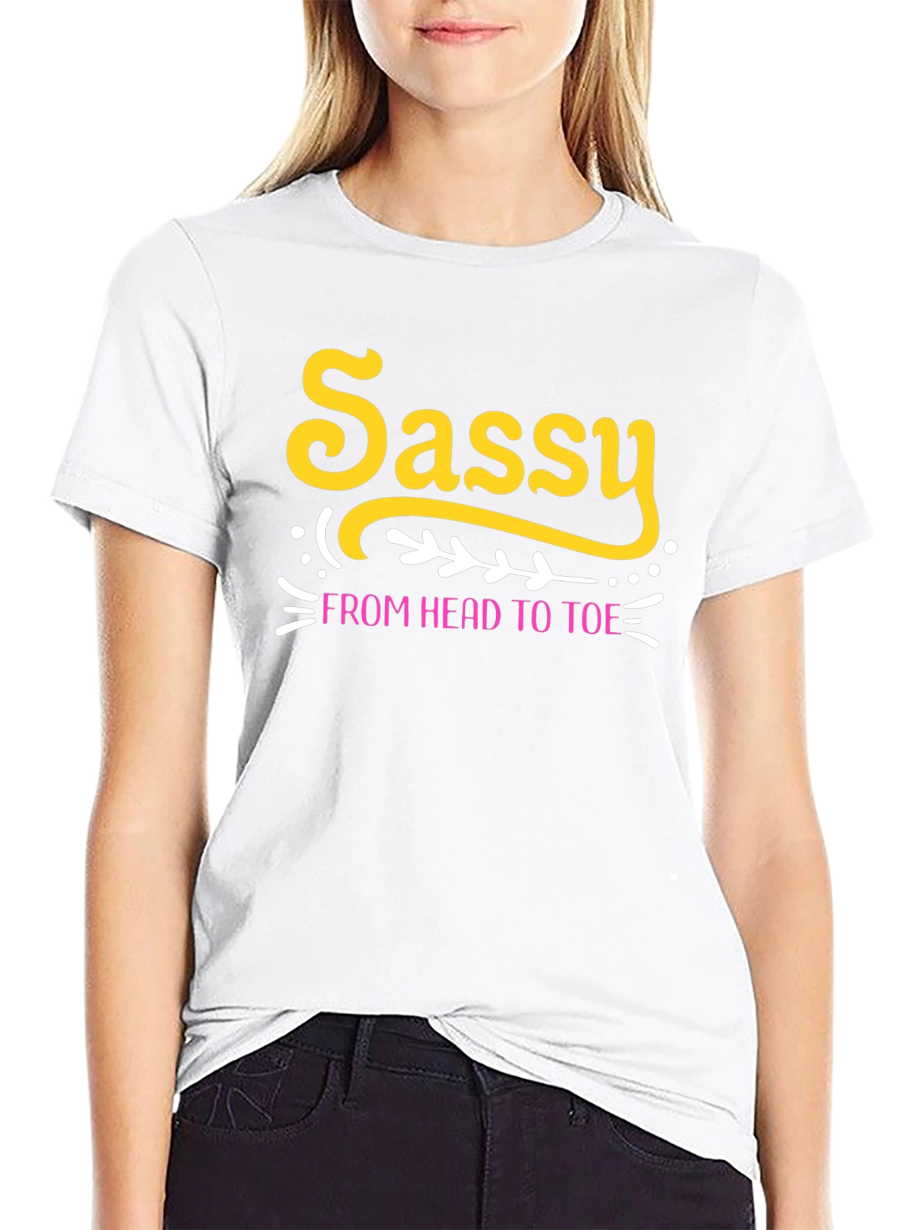 Sassy From Head To Toe Black Tee