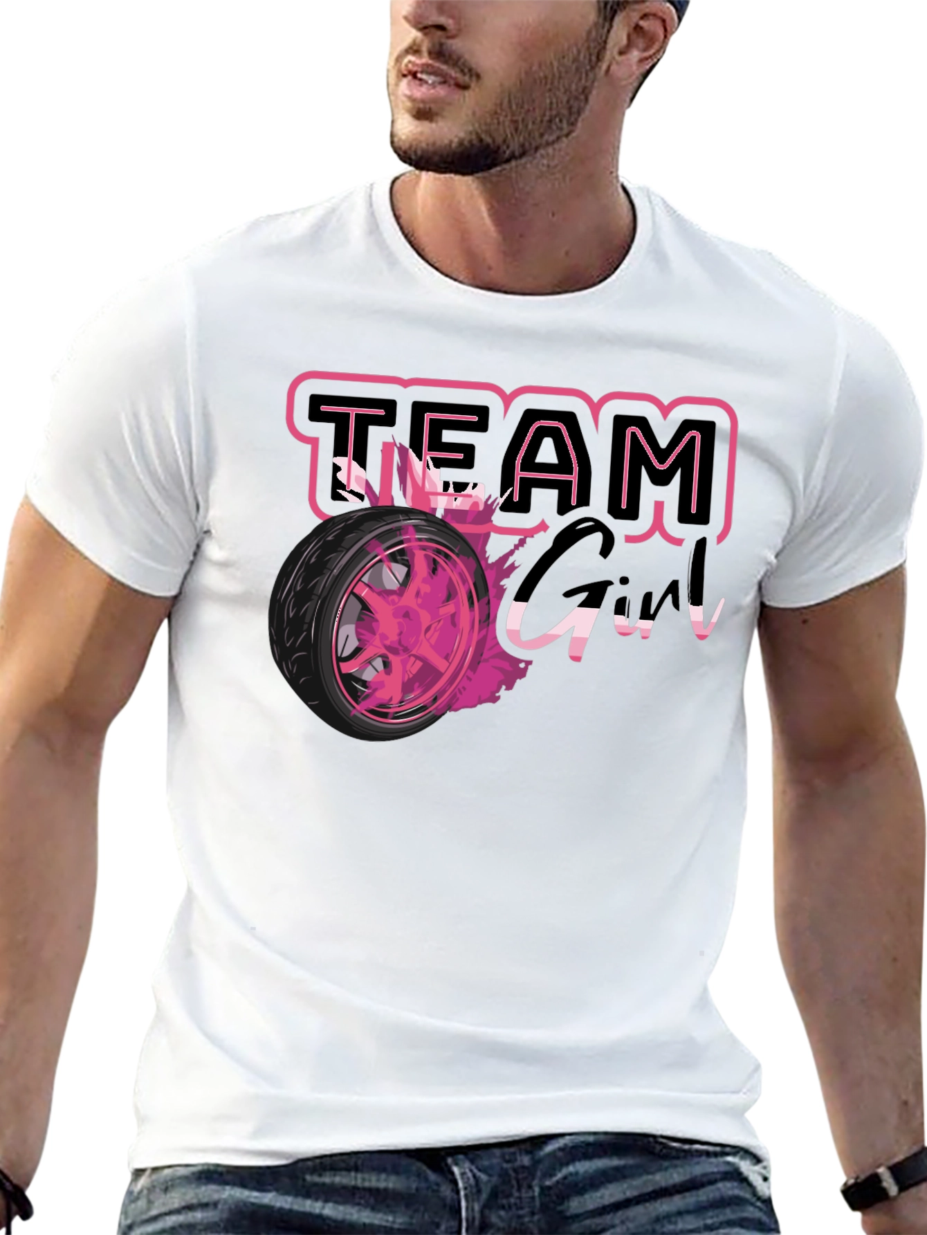 Team Girl Race Car T-Shirt