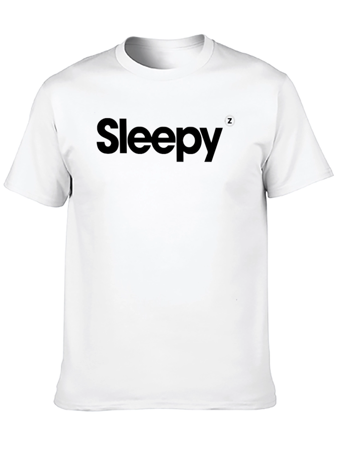 Sleepy Black Graphic Tee - Soft Cotton Comfort