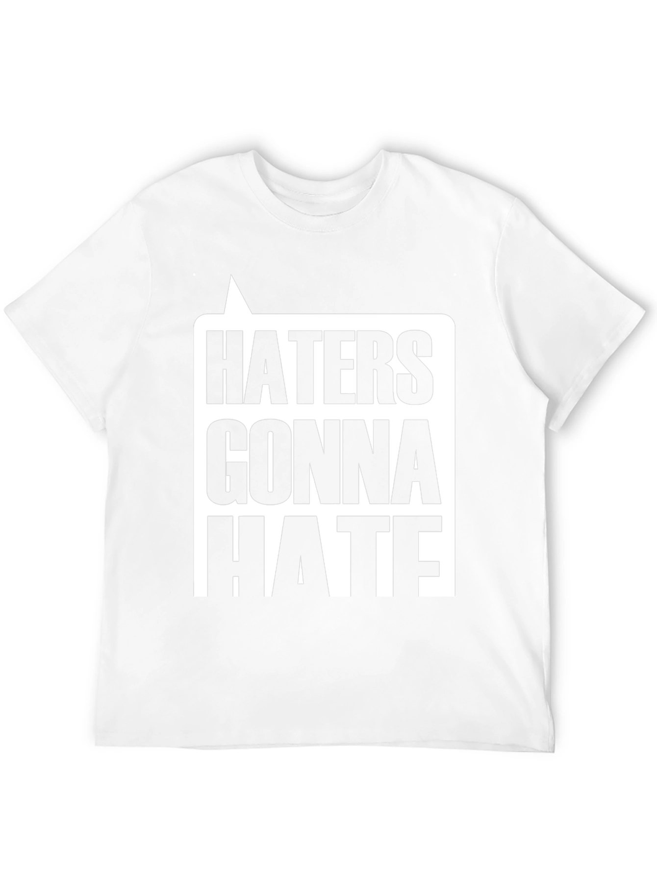 Haters Gonna Hate Graphic Tee - Black