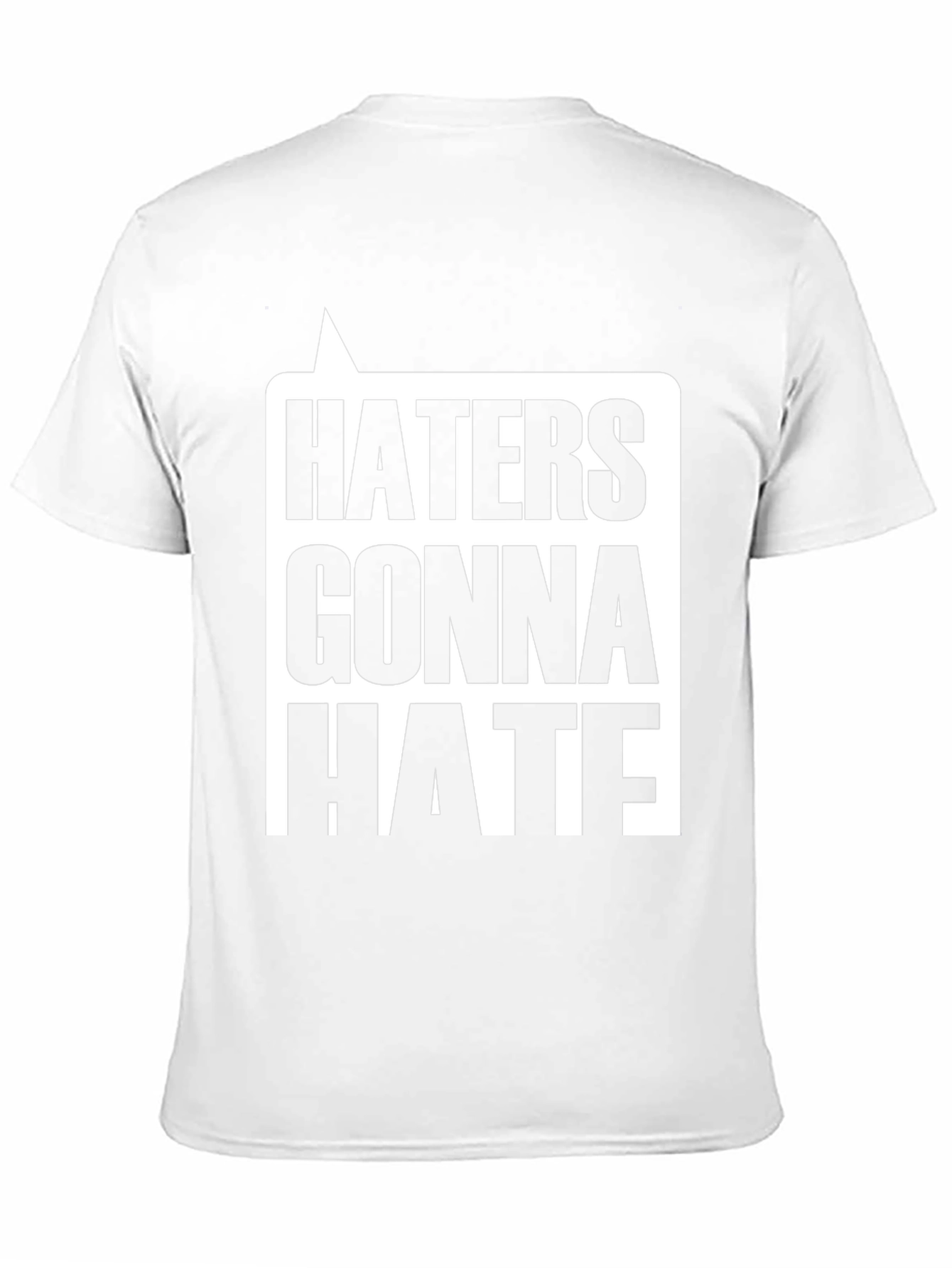 Haters Gonna Hate Graphic Tee - Black