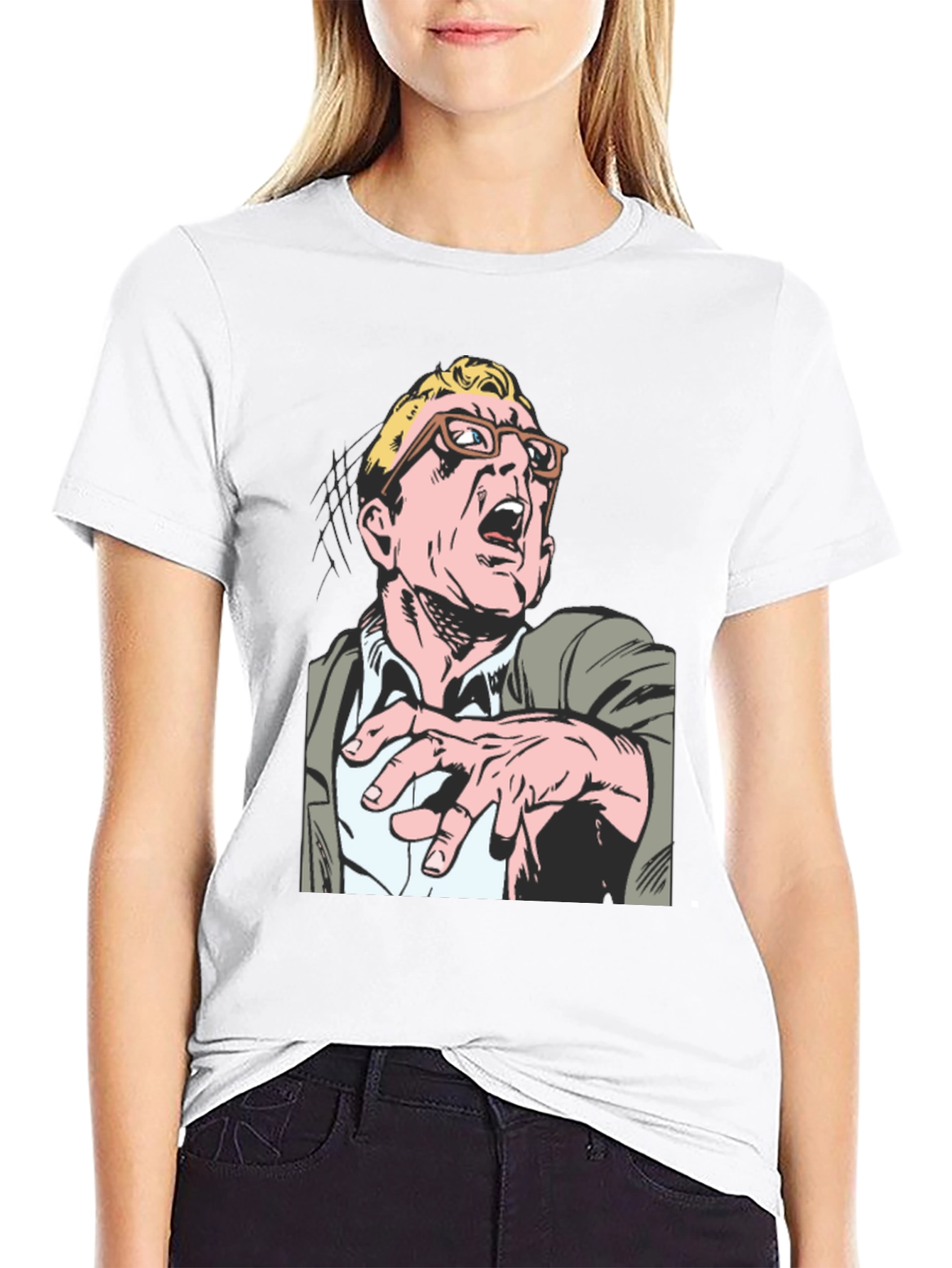 Comic Book Character Tee - Black T-Shirt