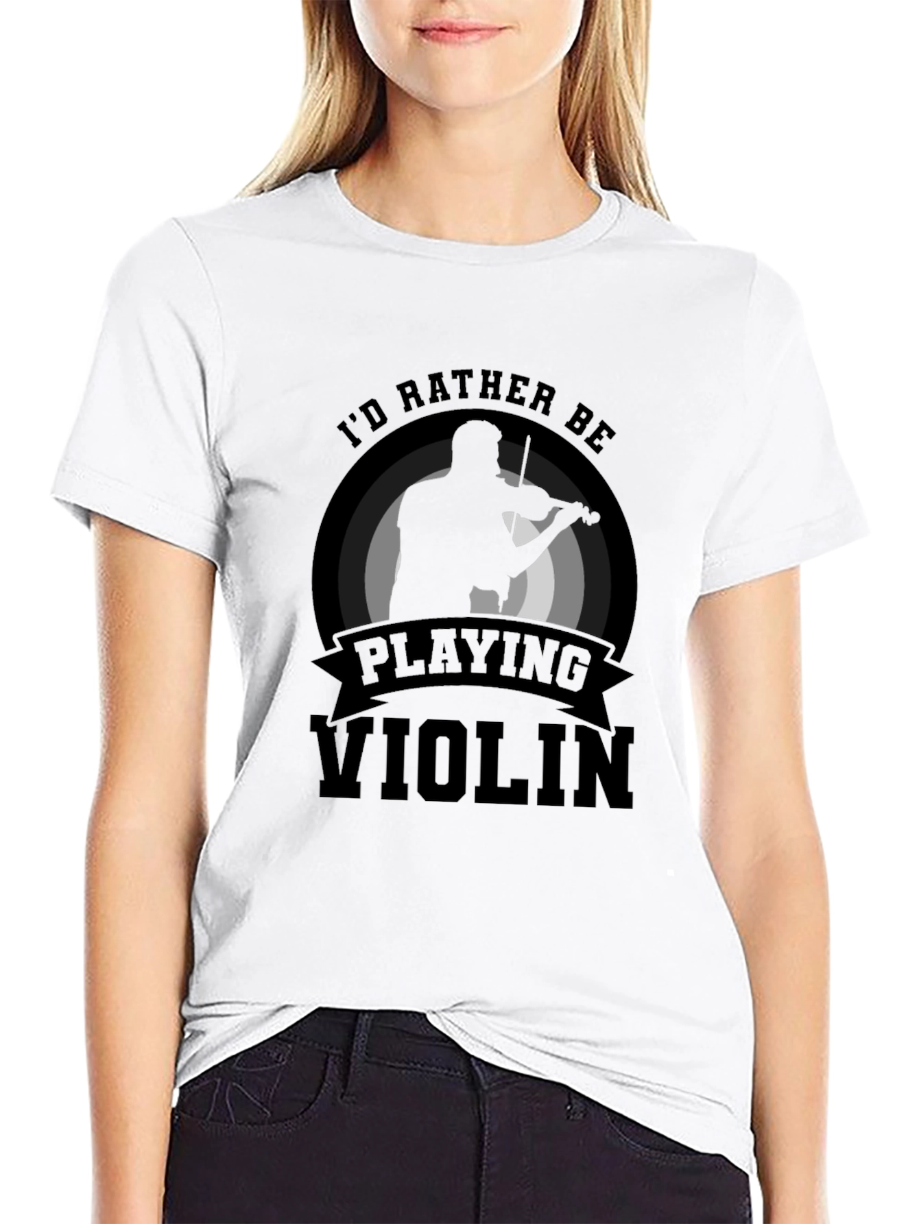 Id Rather Be Playing Violin T-Shirt