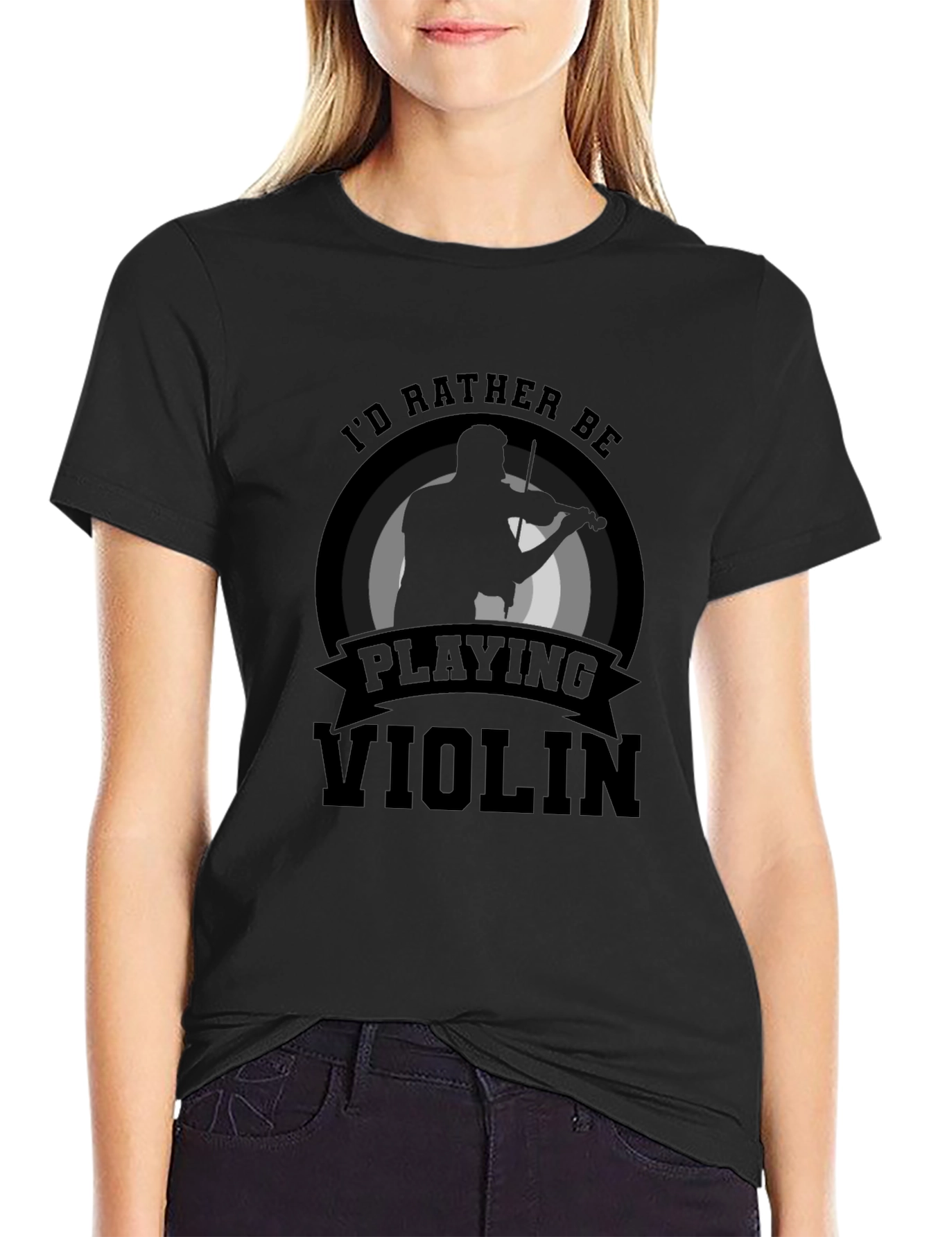 Id Rather Be Playing Violin T-Shirt
