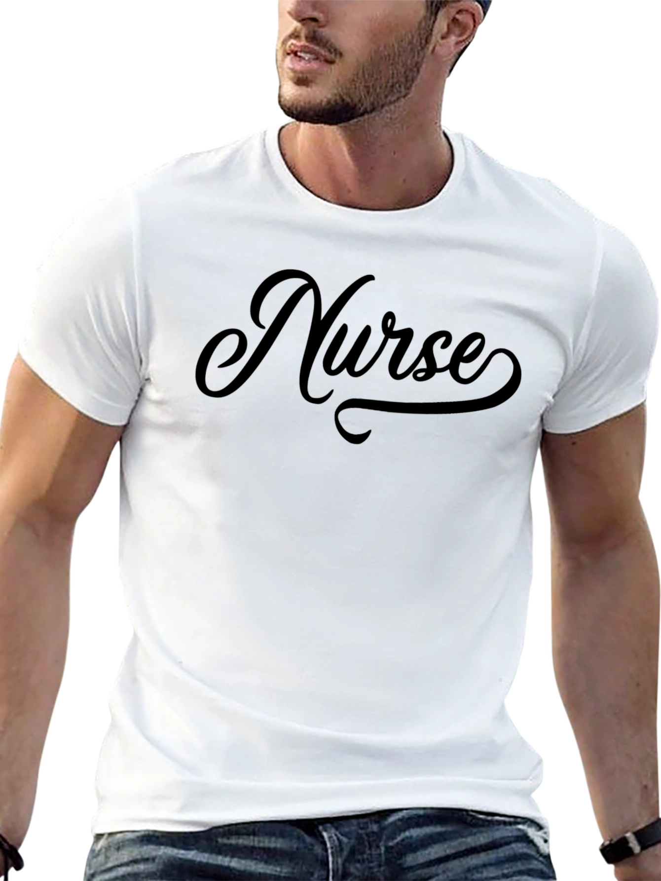 Nurse Graphic T-Shirt - Classic Fit Black