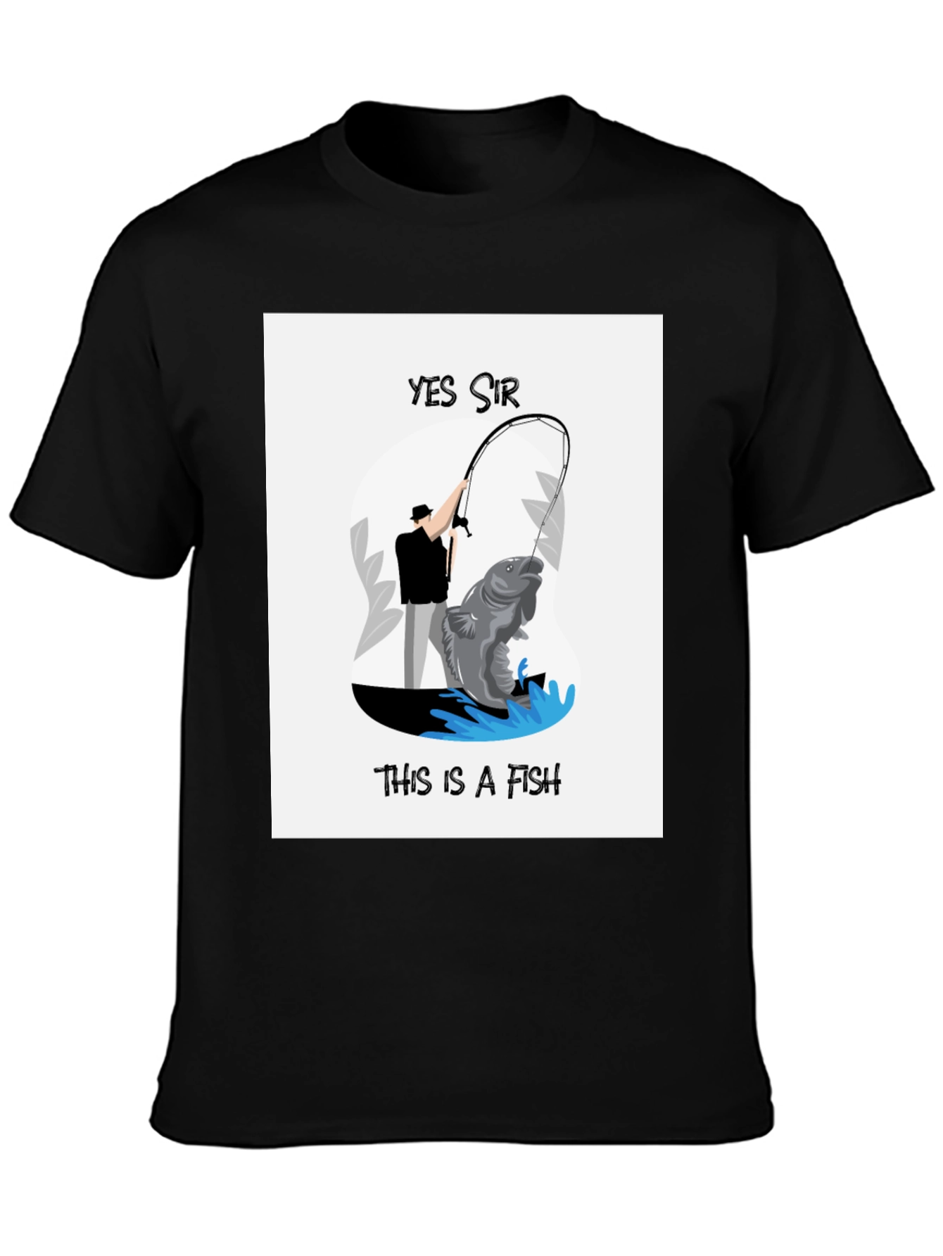 Yes Sir This is a Fish Graphic T-Shirt