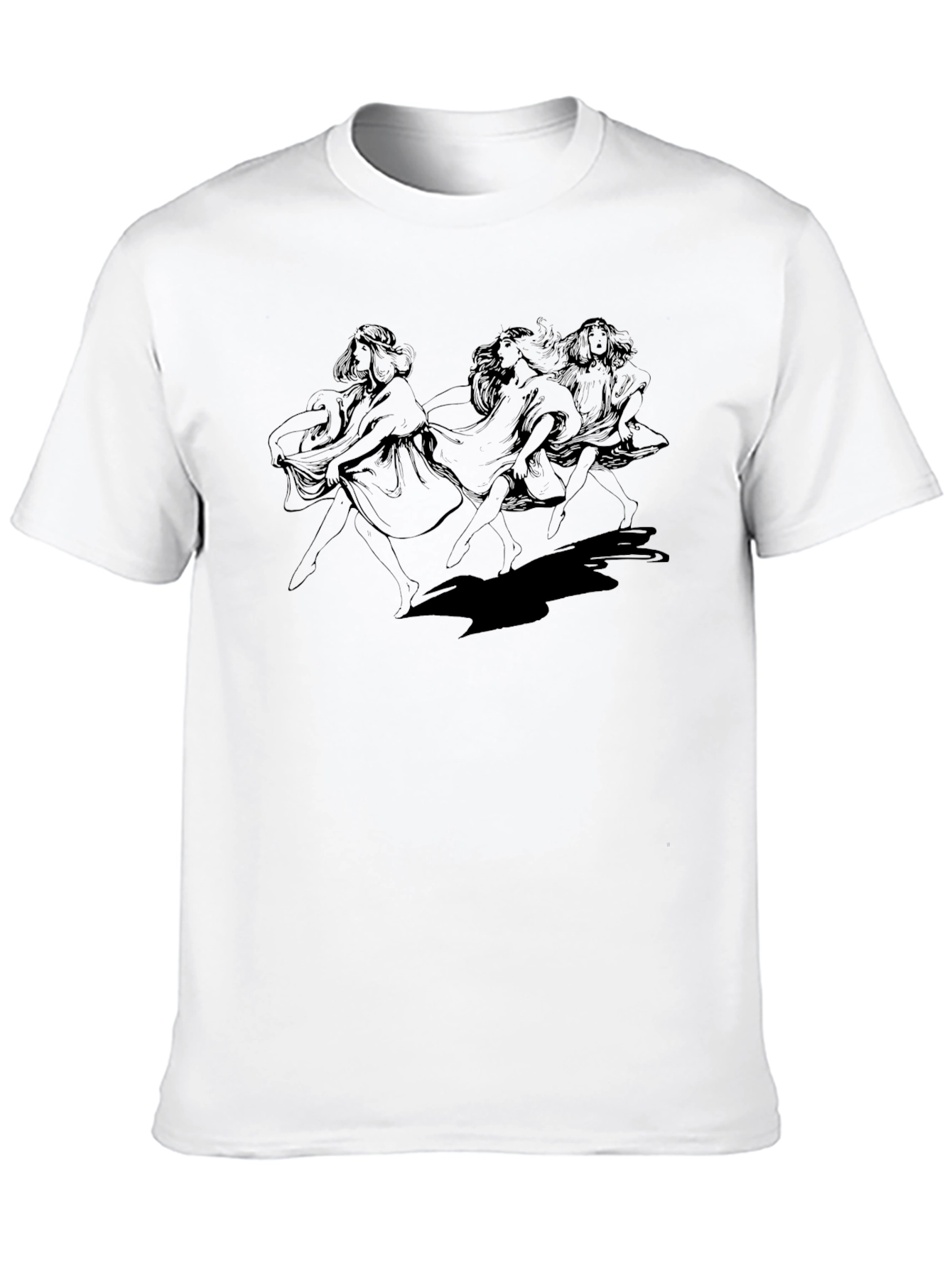 Dancing Women Graphic Tee - Classic Style
