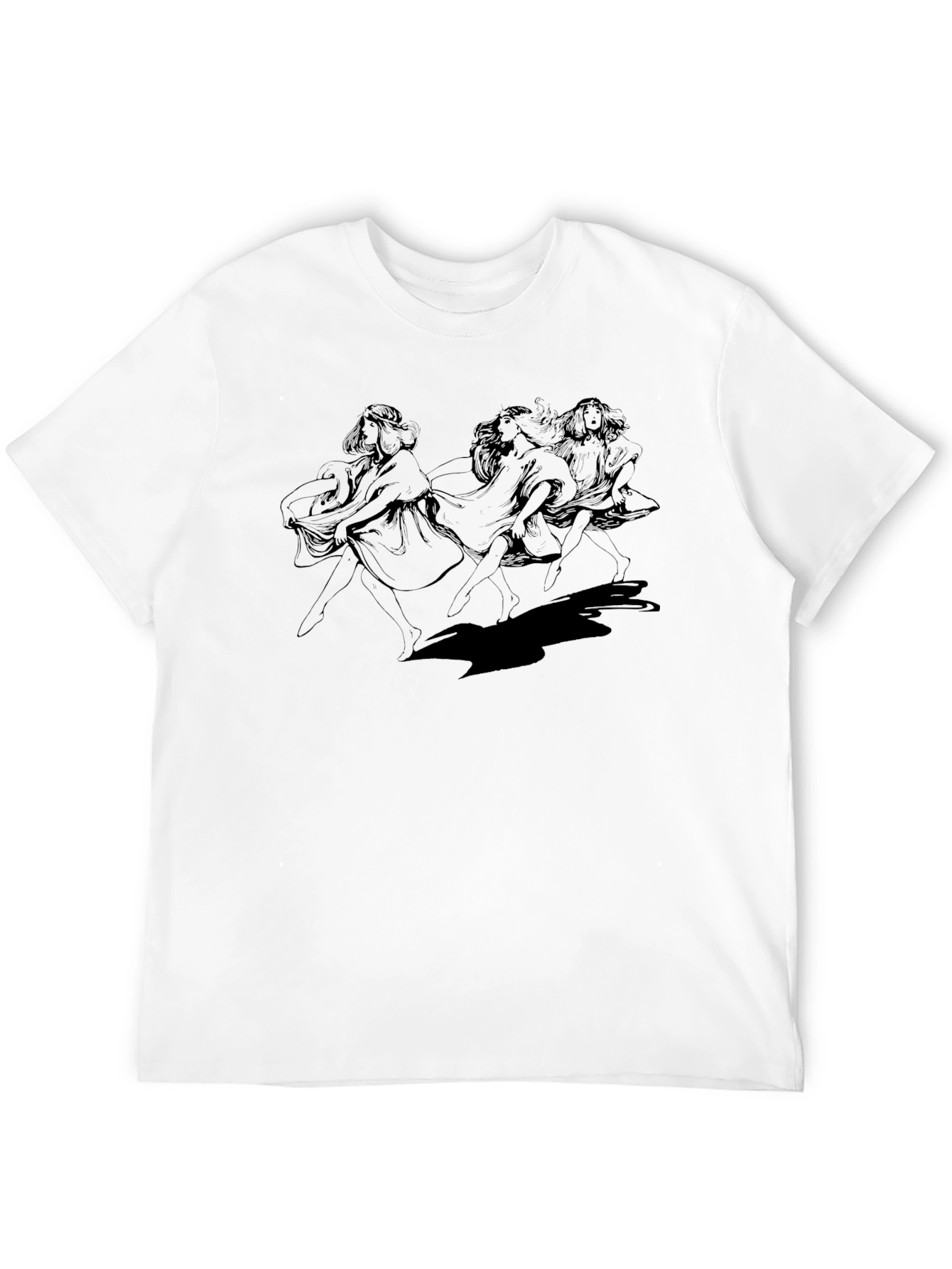 Dancing Women Graphic Tee - Classic Style