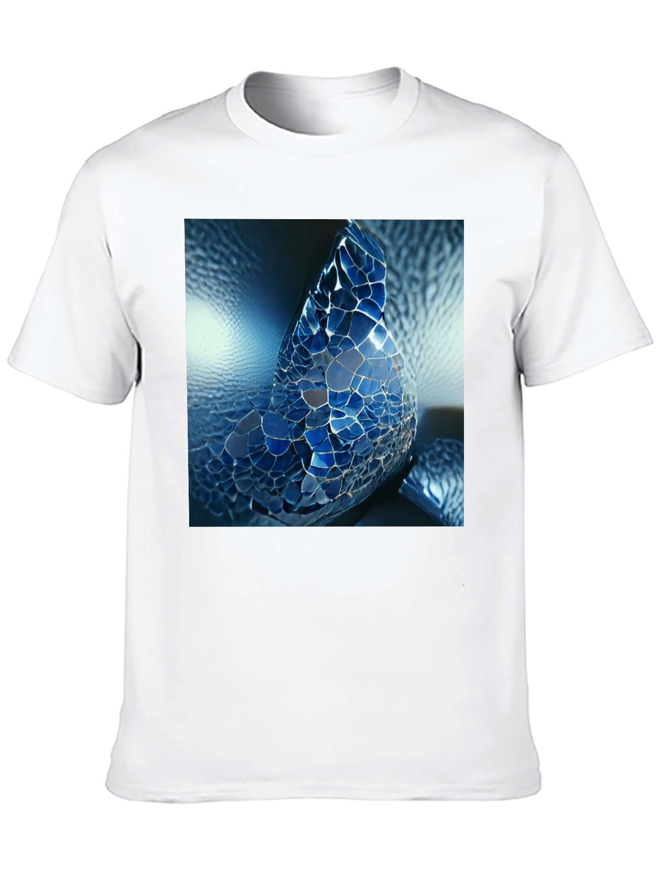 Mosaic Butterfly Graphic Tee - Black Unisex Shirt