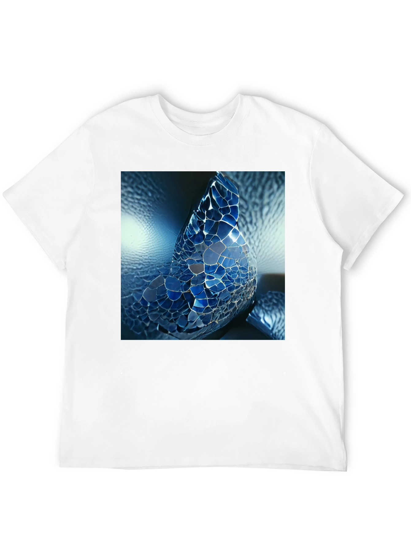 Mosaic Butterfly Graphic Tee - Black Unisex Shirt