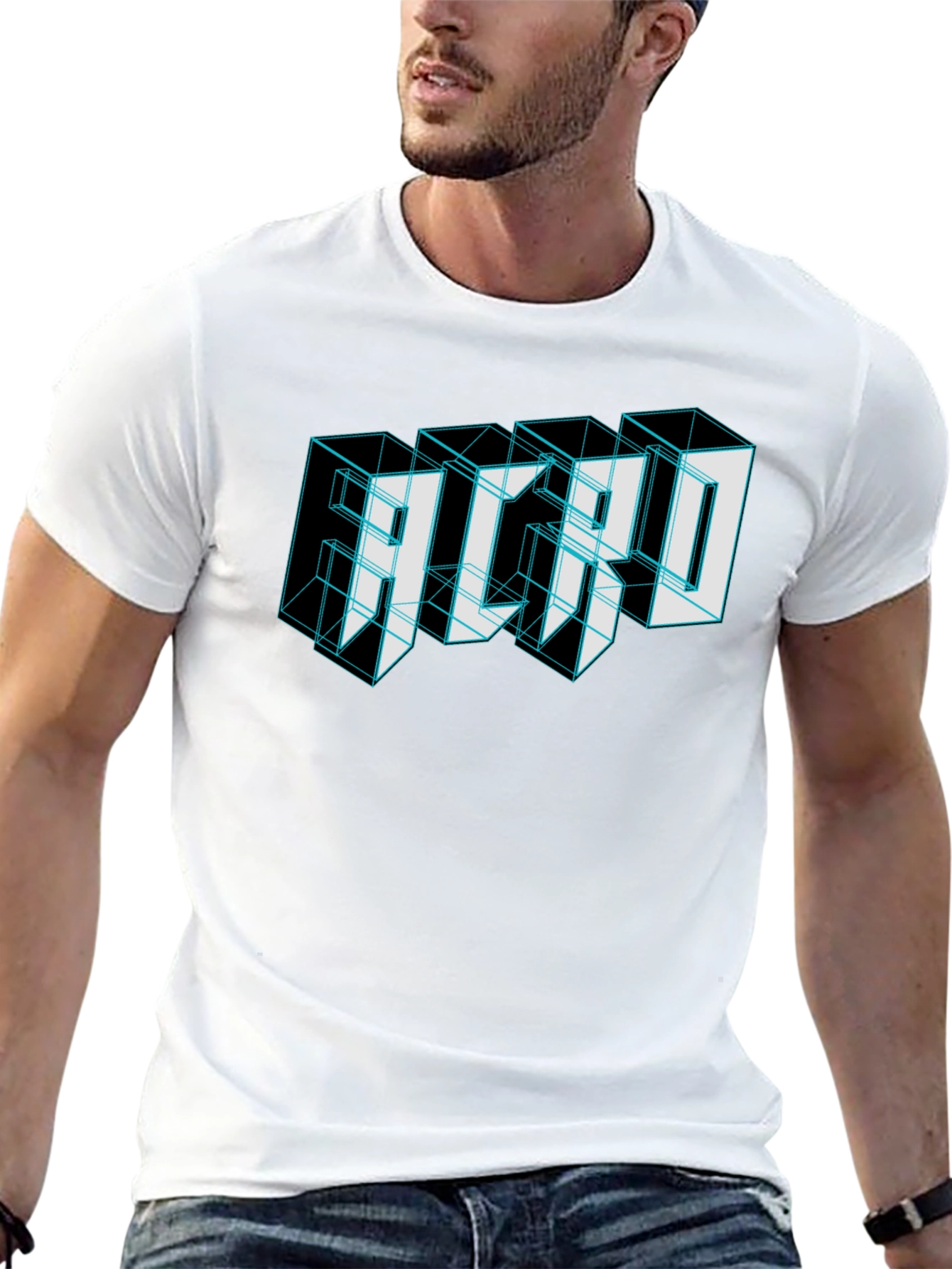 ACRO Graphic Print Black T-Shirt