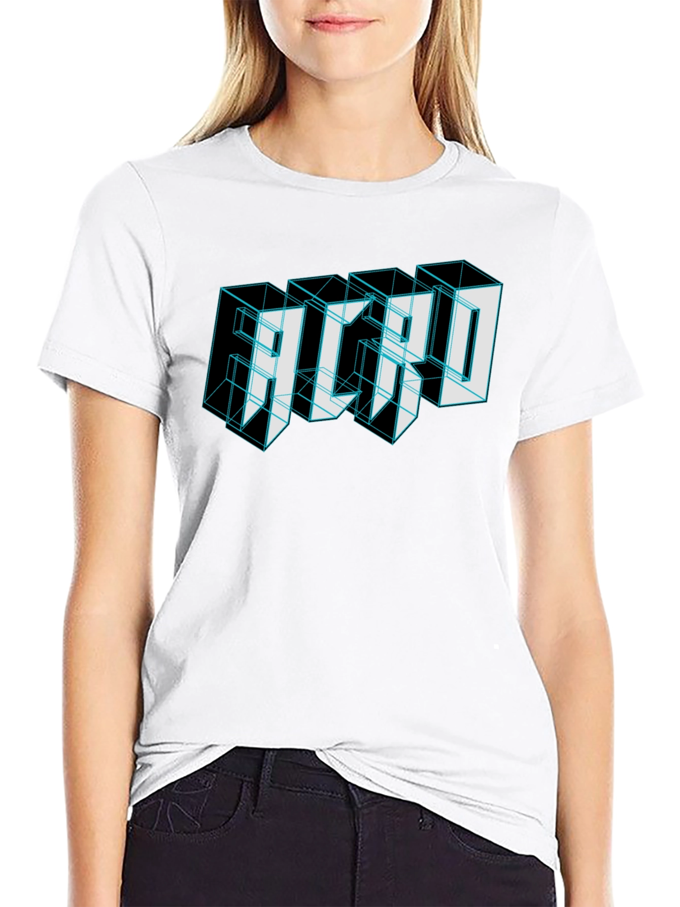 ACRO Graphic Print Black T-Shirt