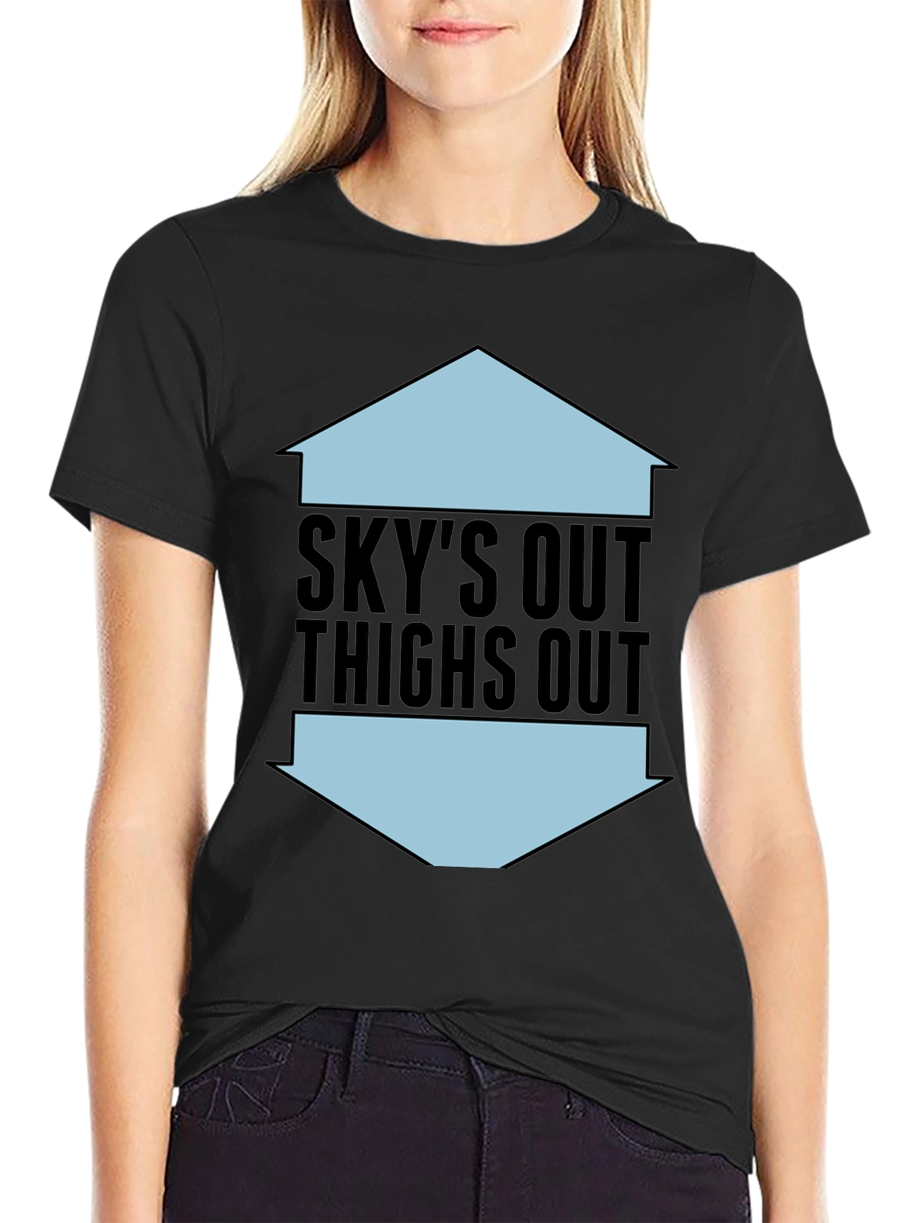 Skys Out Thighs Out Graphic Tee