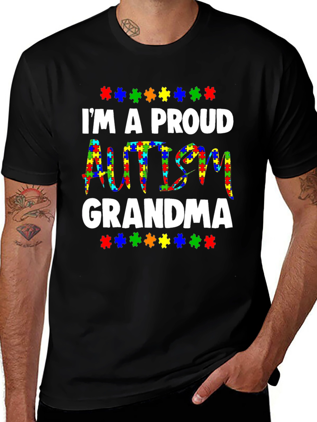 Proud Autism Grandma T-Shirt - Awareness Tee