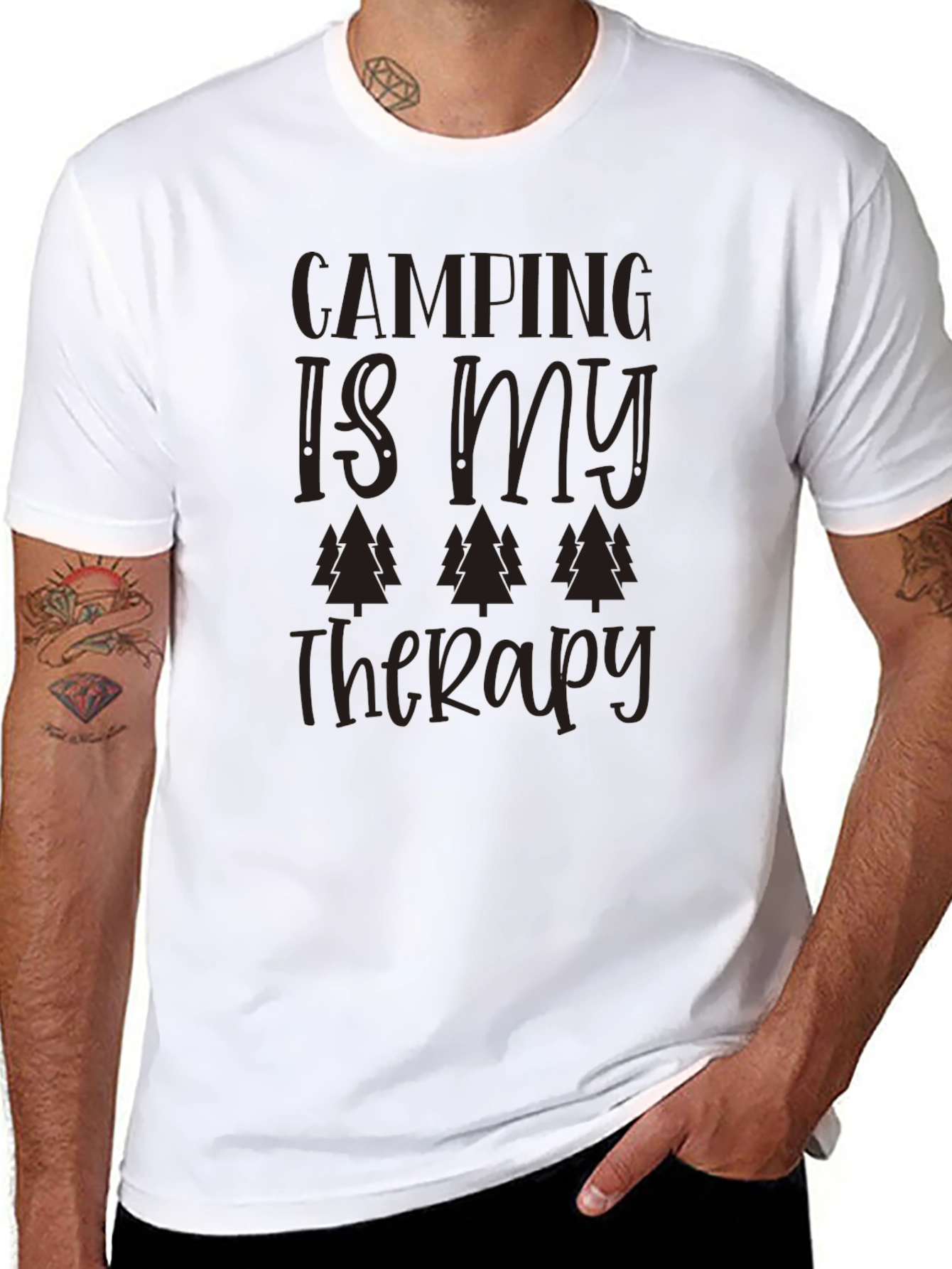 Camping is My Therapy Graphic T-Shirt