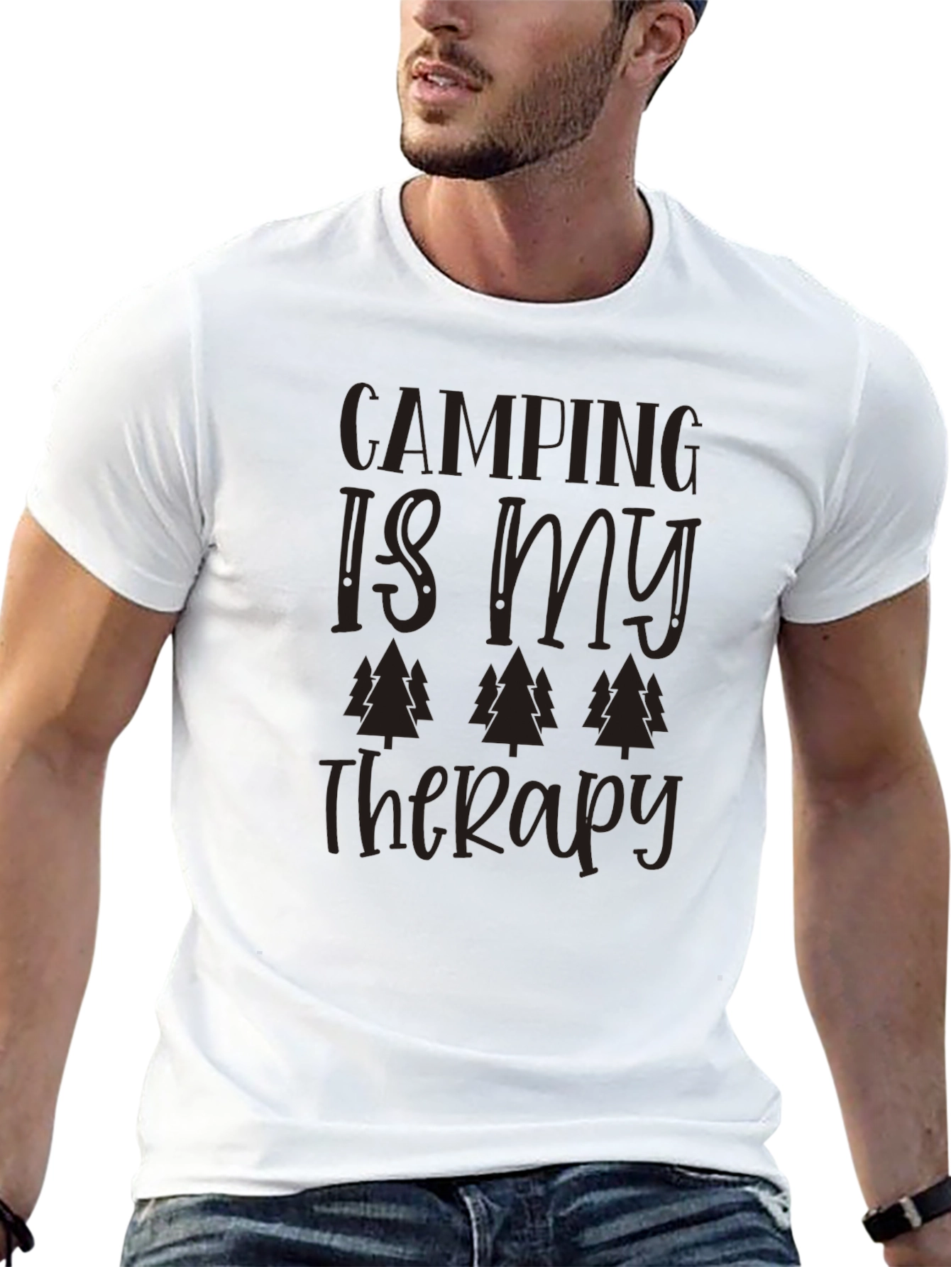 Camping is My Therapy Graphic T-Shirt