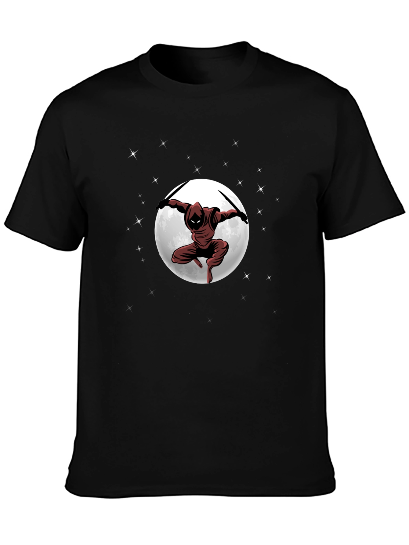 Ninja Moon Graphic T-Shirt - Dark Martial Arts Tee