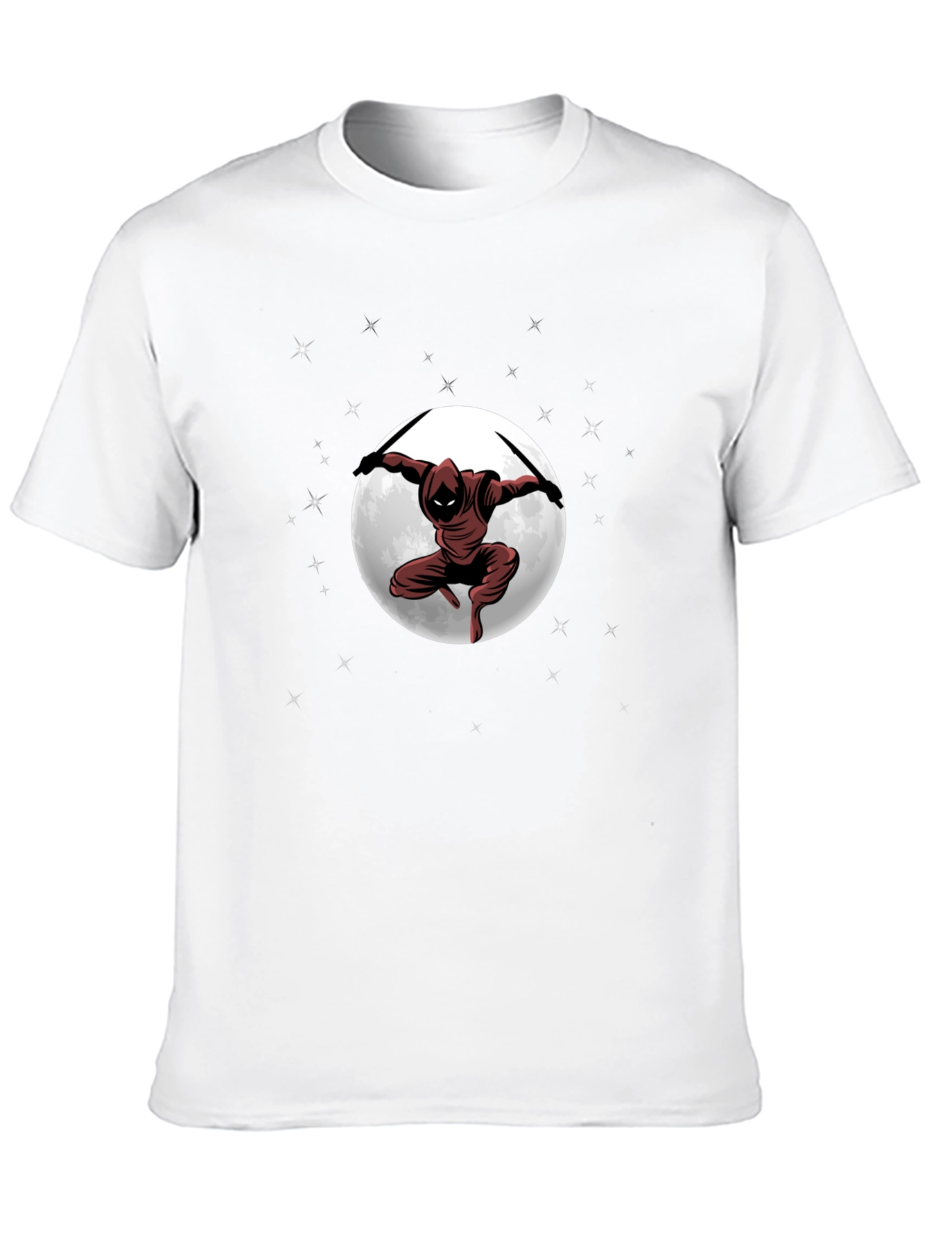 Ninja Moon Graphic T-Shirt - Dark Martial Arts Tee