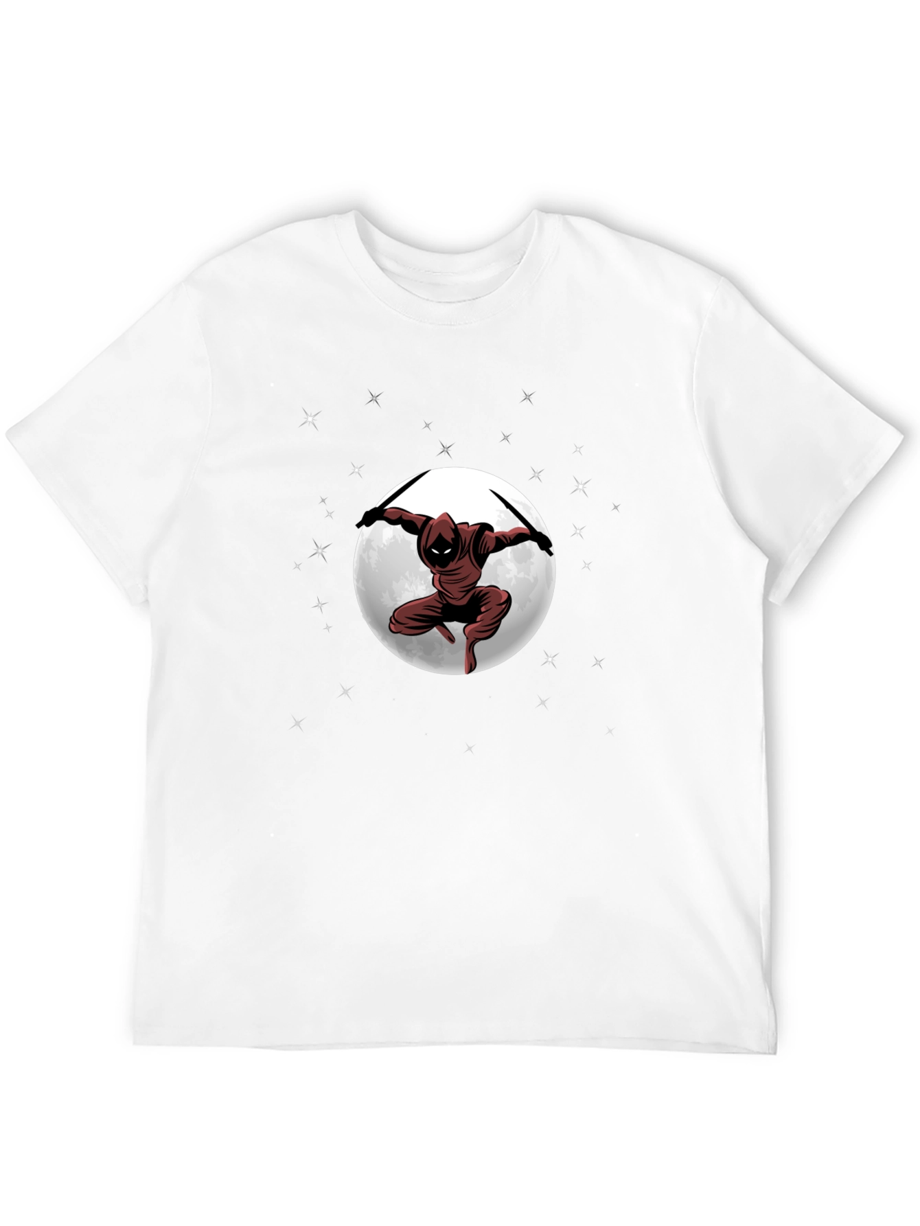 Ninja Moon Graphic T-Shirt - Dark Martial Arts Tee