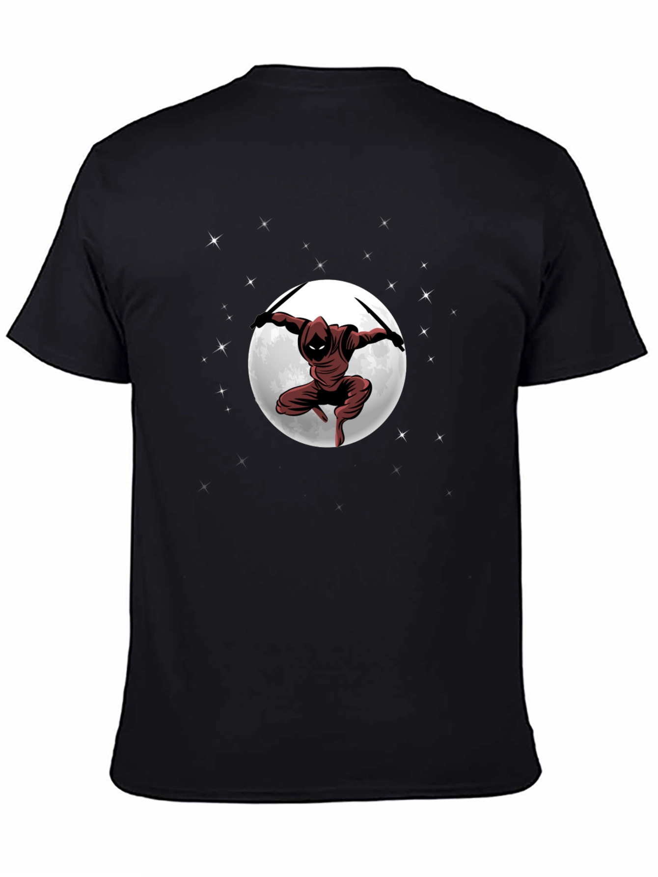 Ninja Moon Graphic T-Shirt - Dark Martial Arts Tee