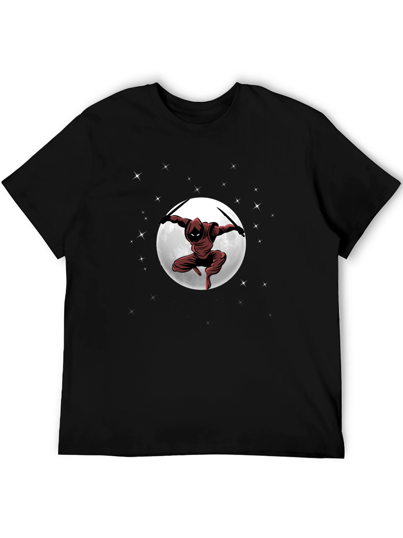 Ninja Moon Graphic T-Shirt - Dark Martial Arts Tee