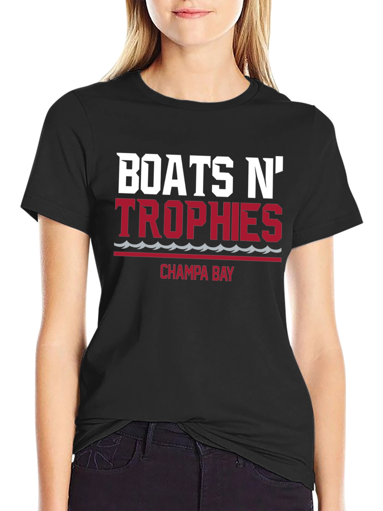 Boats N Trophies Champa Bay Black T-Shirt