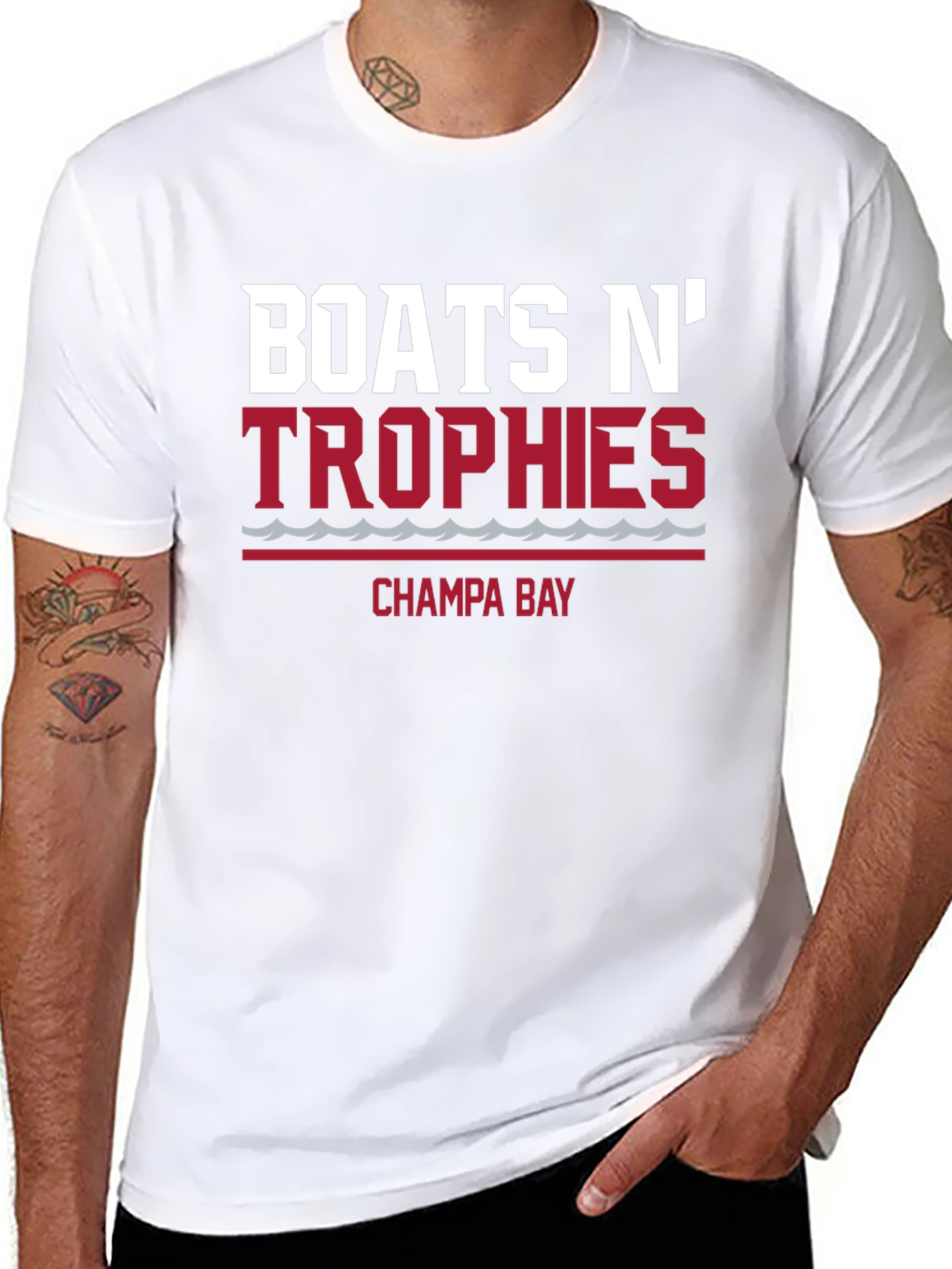 Boats N Trophies Champa Bay Black T-Shirt