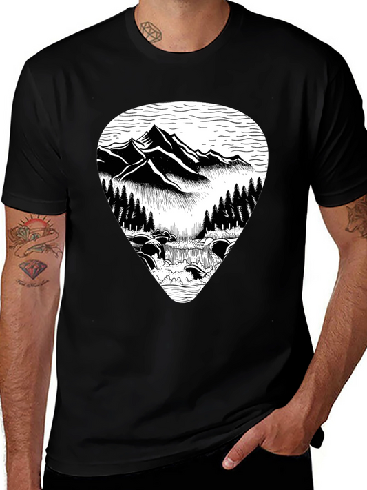 Mountain River Graphic Tee - Nature Inspired T-Shirt