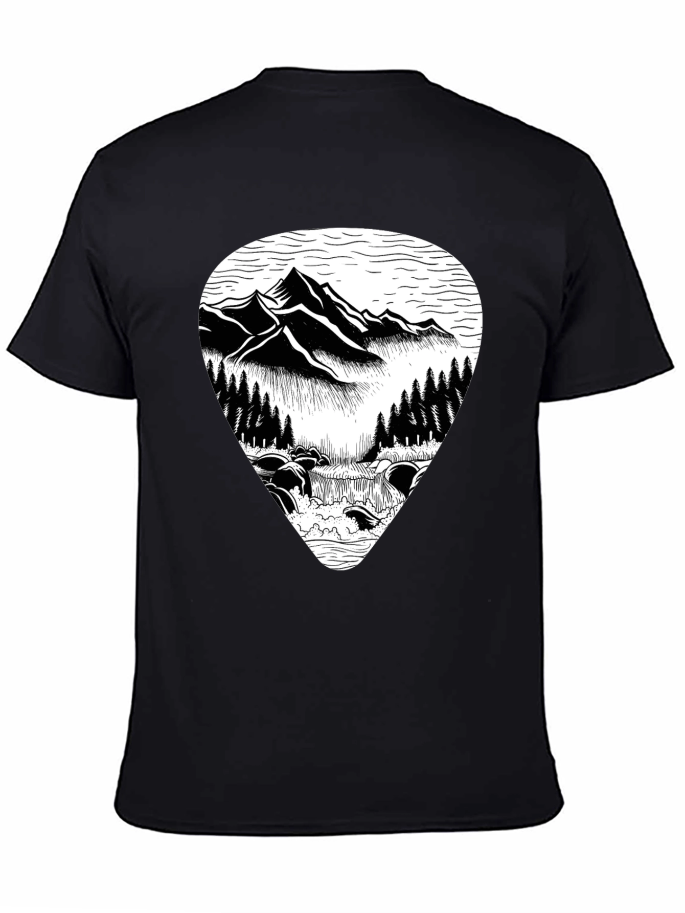 Mountain River Graphic Tee - Nature Inspired T-Shirt