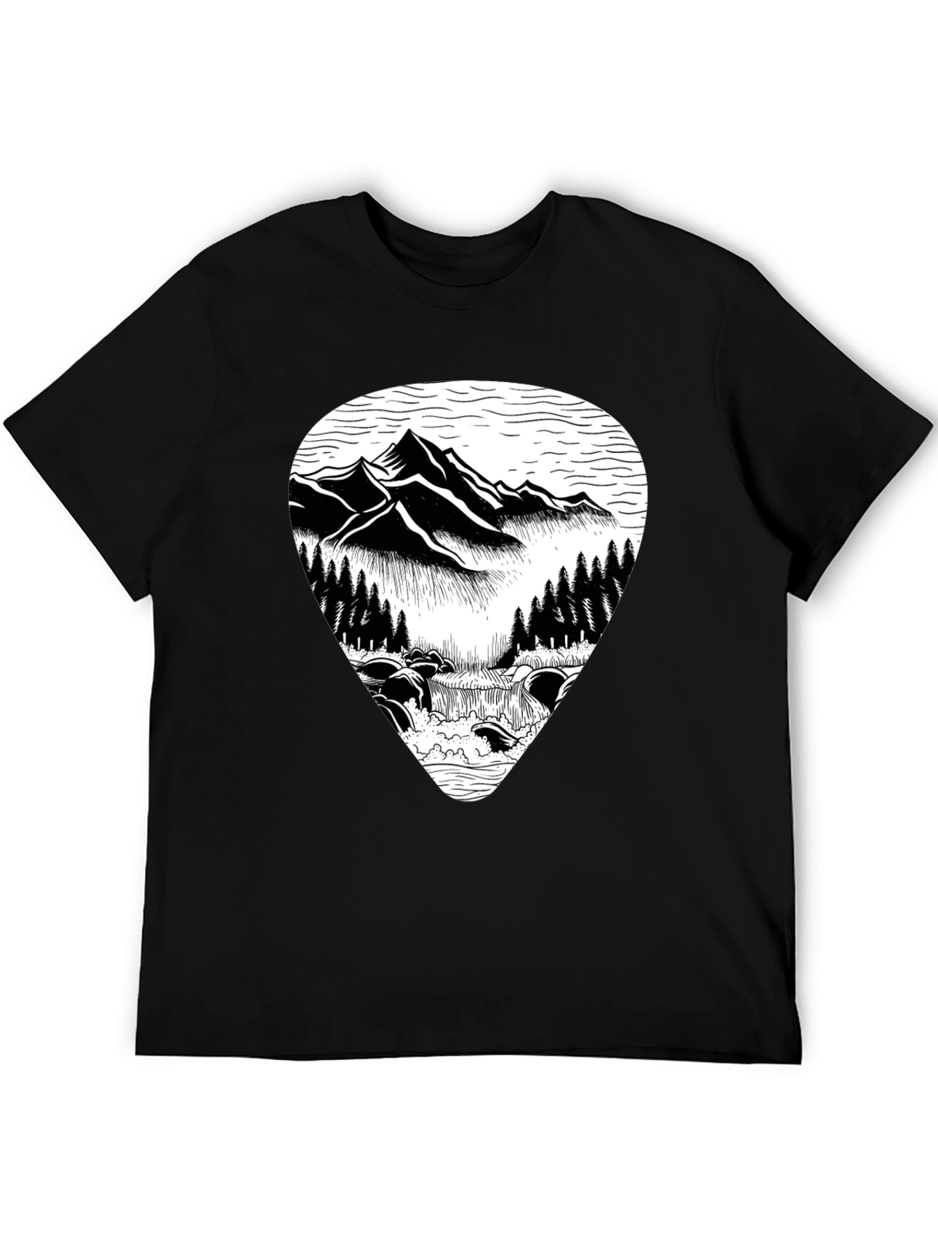 Mountain River Graphic Tee - Nature Inspired T-Shirt