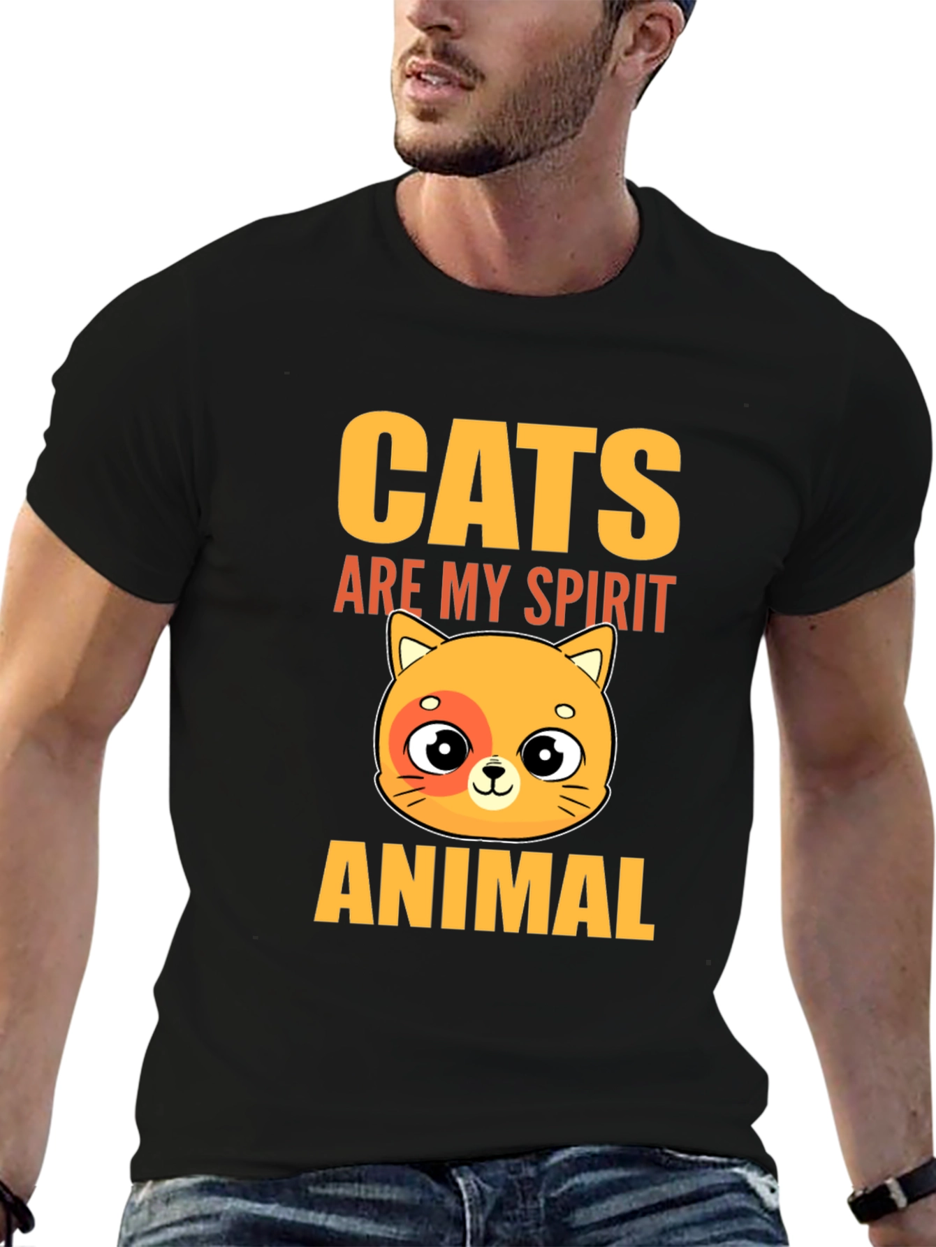 Cats Are My Spirit Animal Graphic Tee