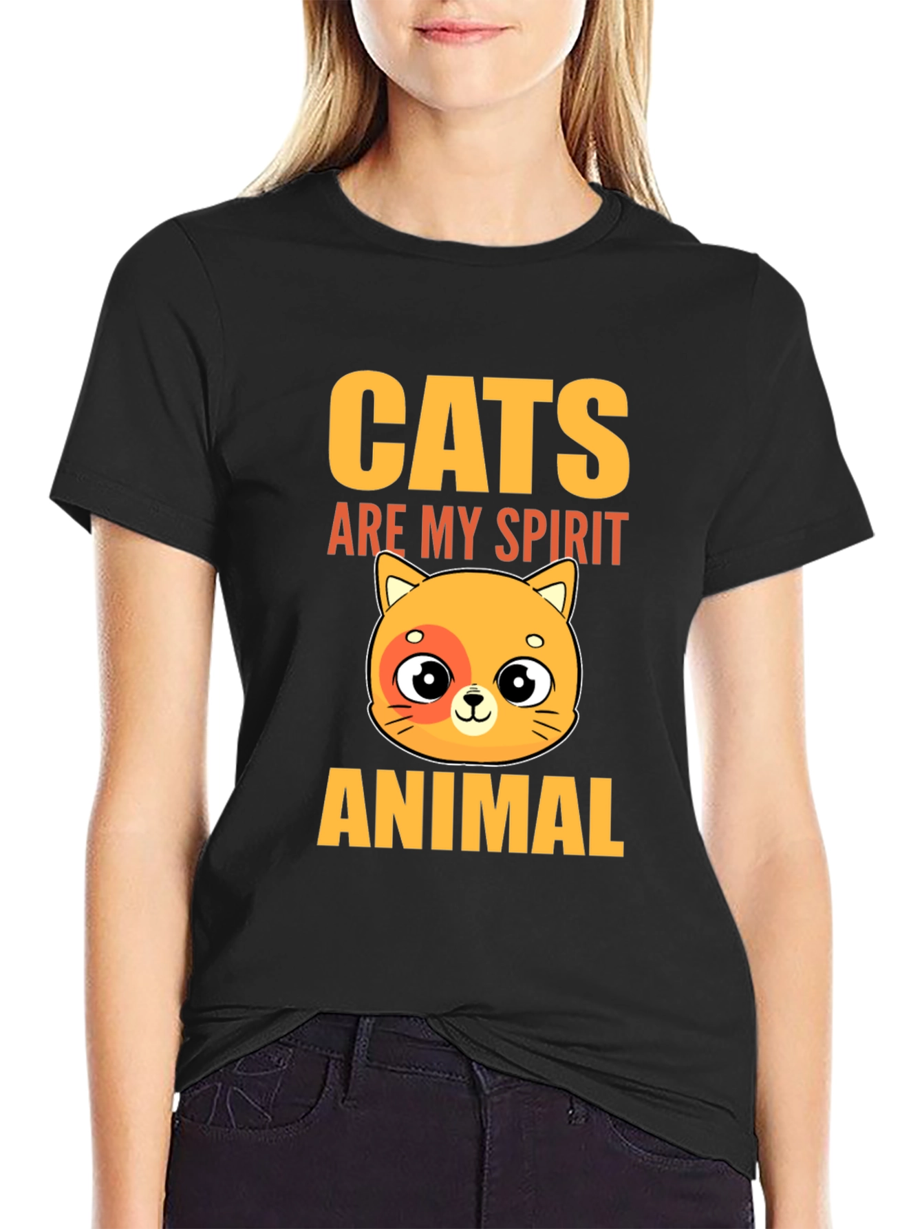 Cats Are My Spirit Animal Graphic Tee