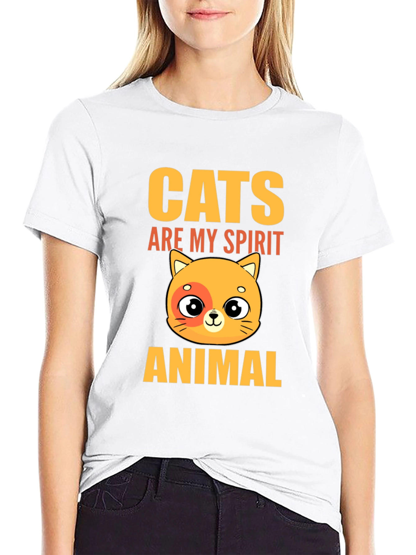 Cats Are My Spirit Animal Graphic Tee