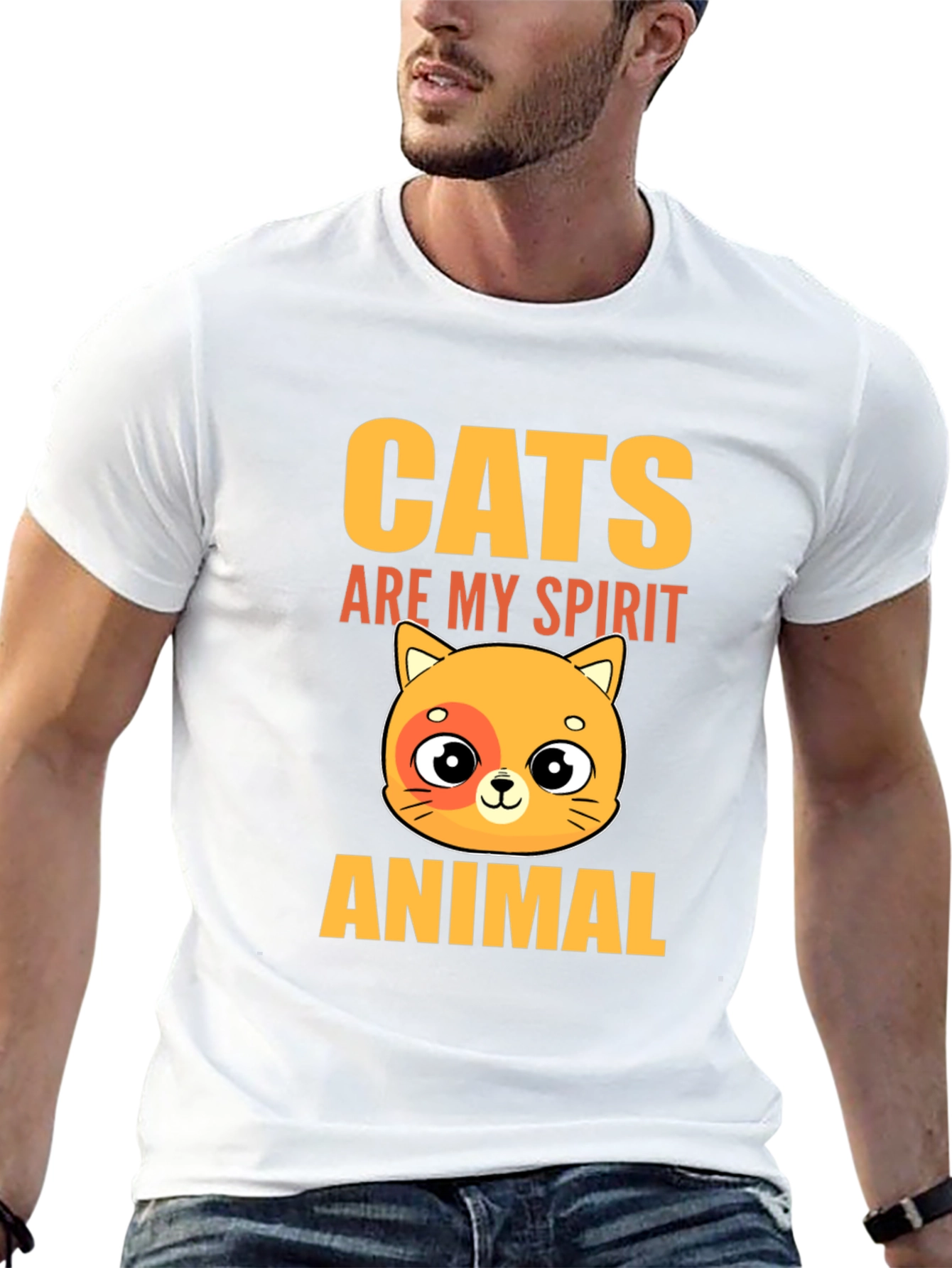Cats Are My Spirit Animal Graphic Tee