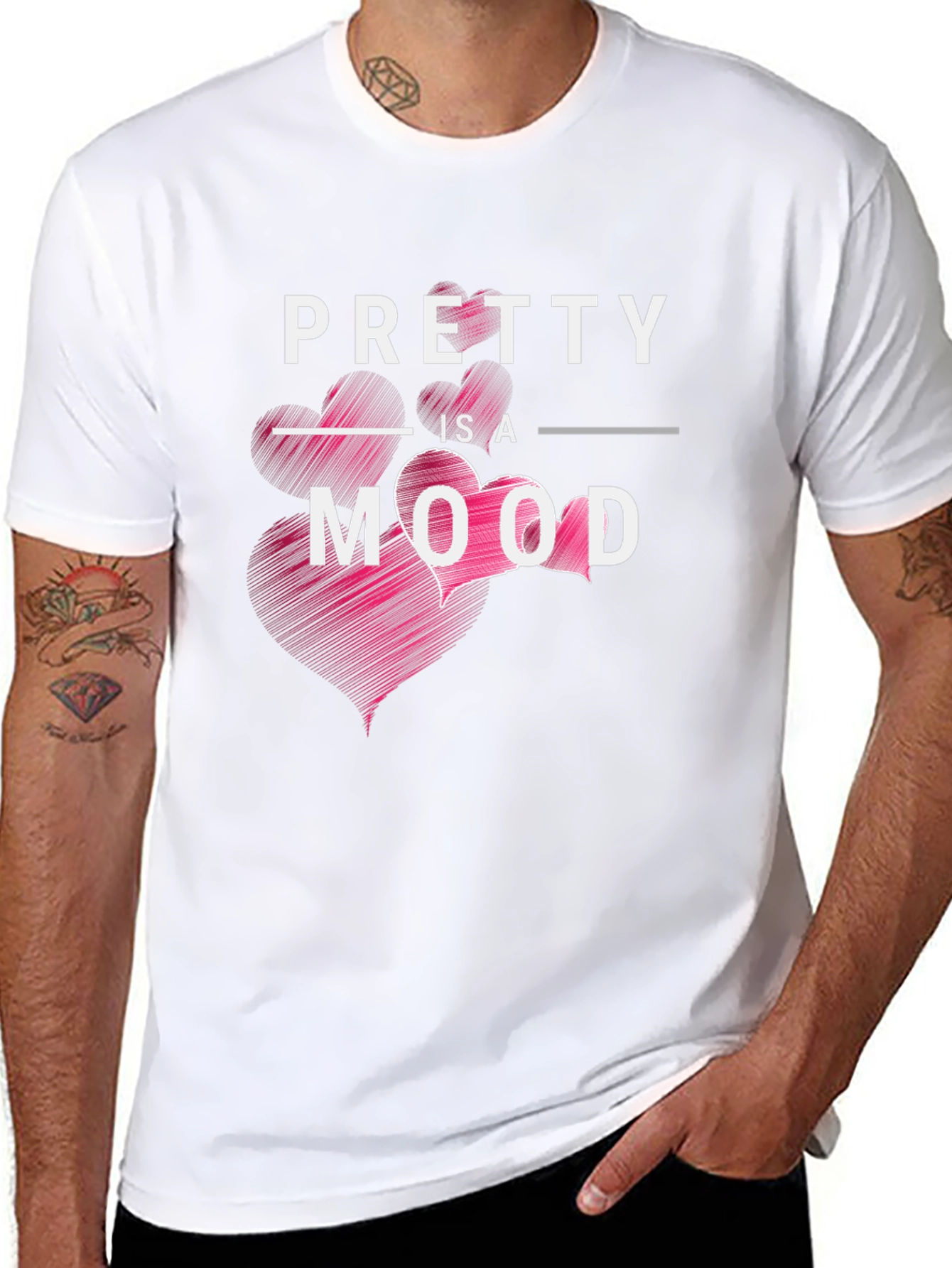 Pretty is a Mood Graphic Tee Shirt