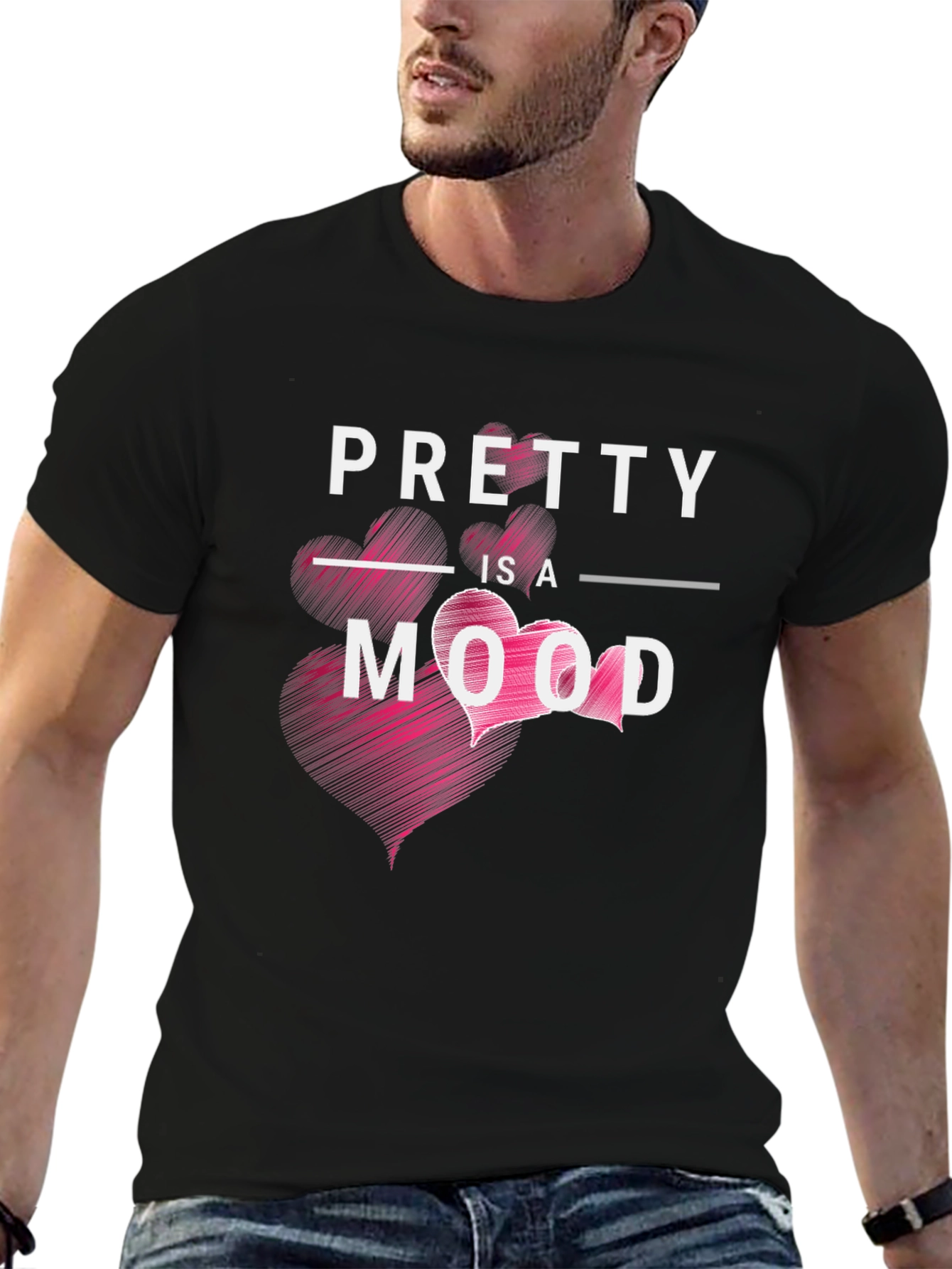 Pretty is a Mood Graphic Tee Shirt