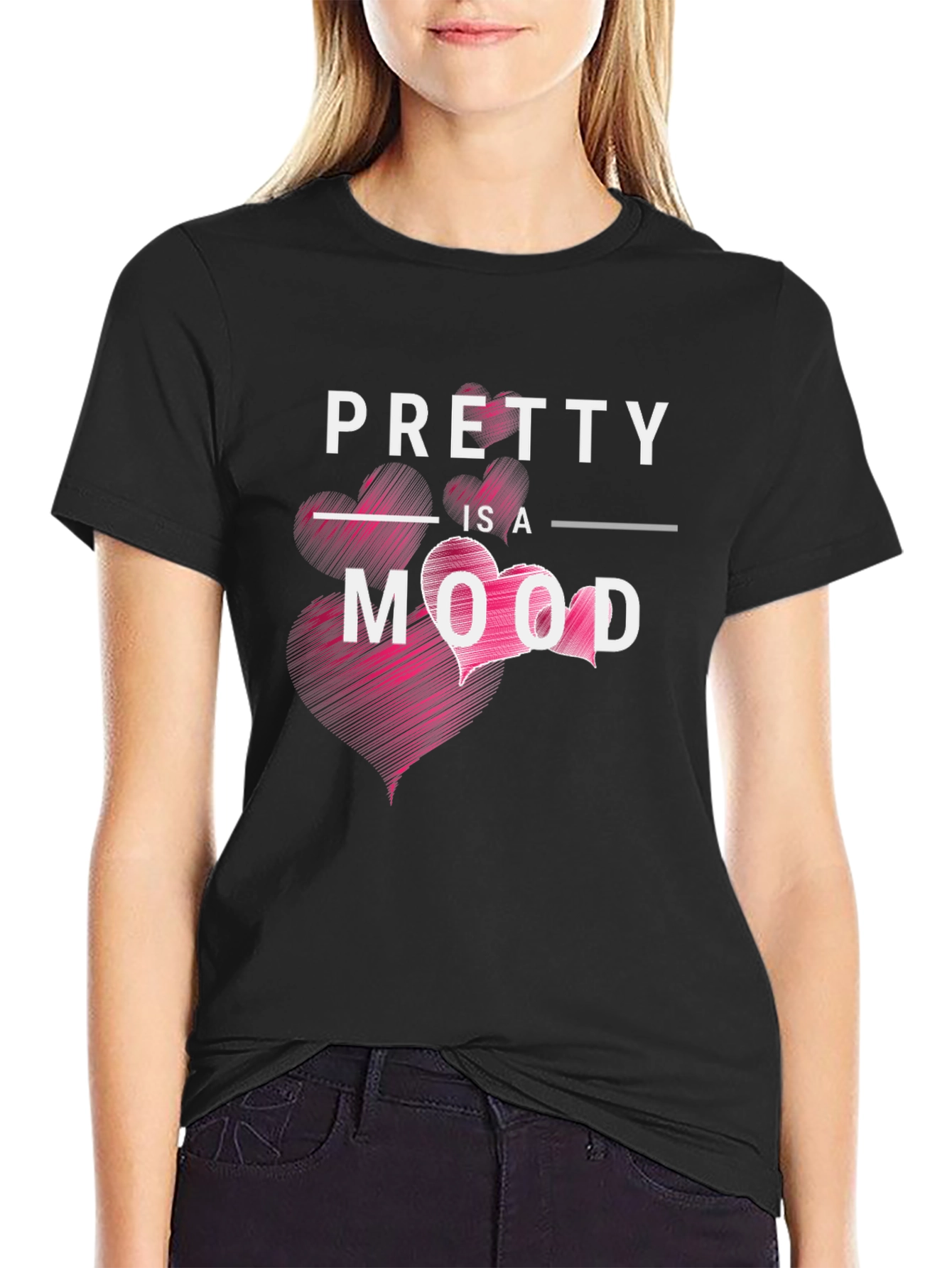 Pretty is a Mood Graphic Tee Shirt